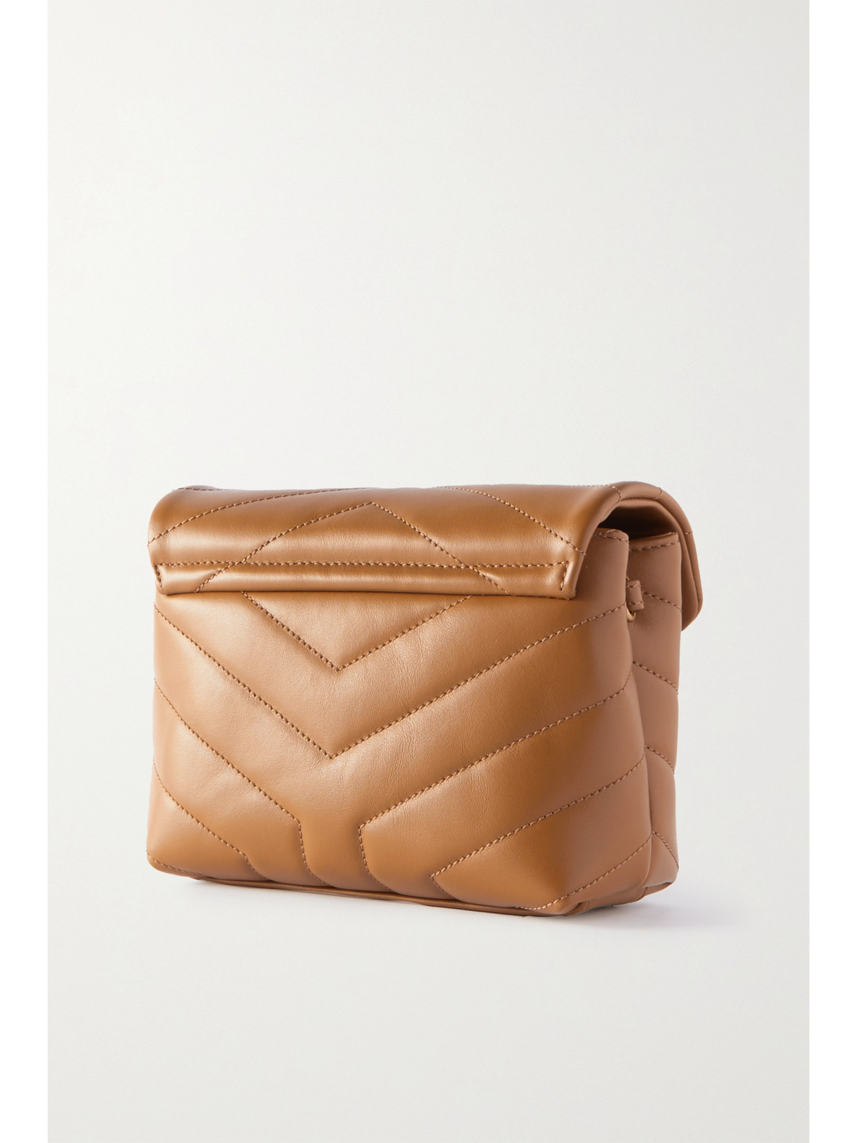 Saint Laurent Loulou Toy Quilted Leather Shoulder Bag In Tan ModeSens