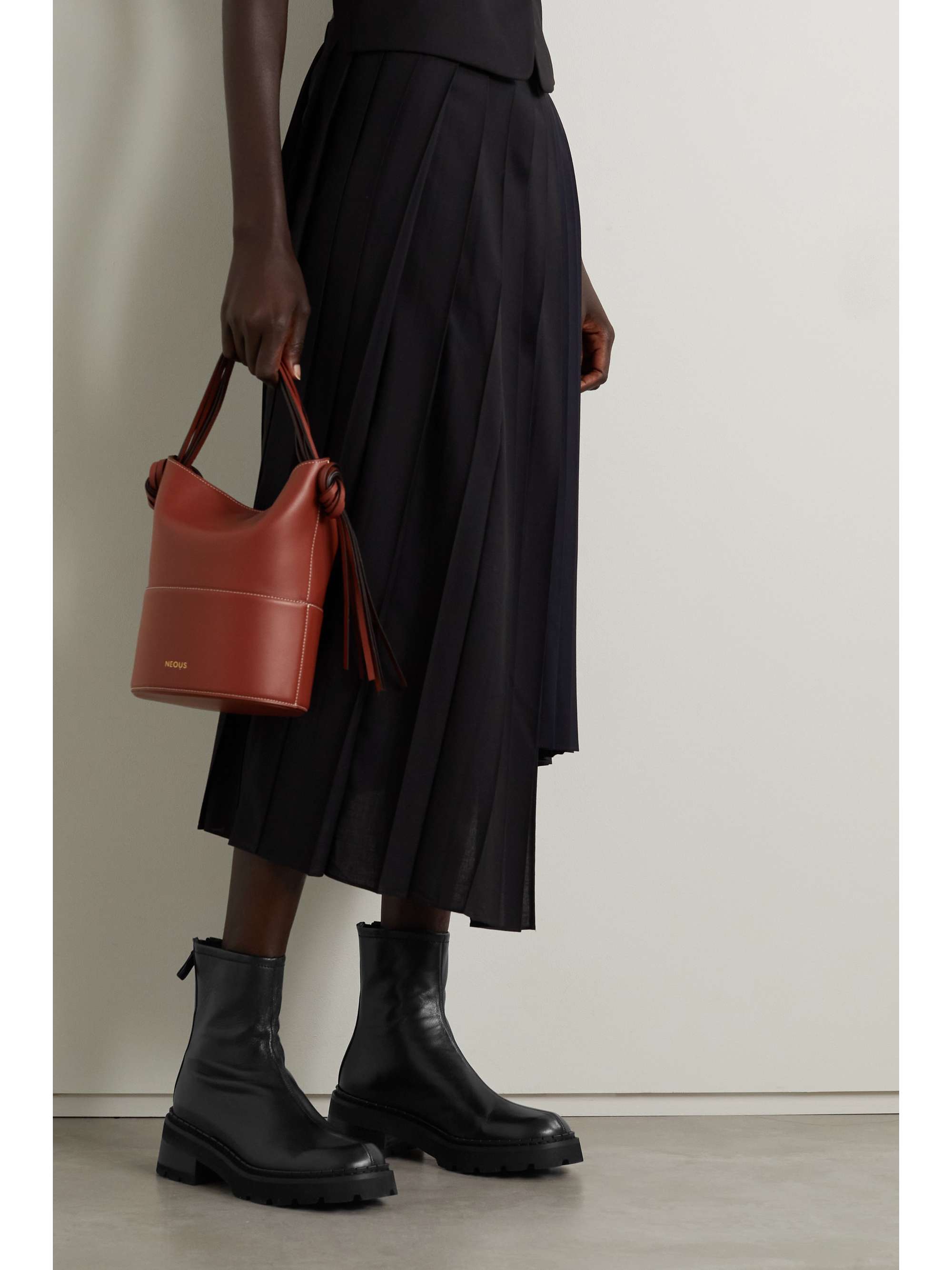BY FAR Alister leather ankle boots
