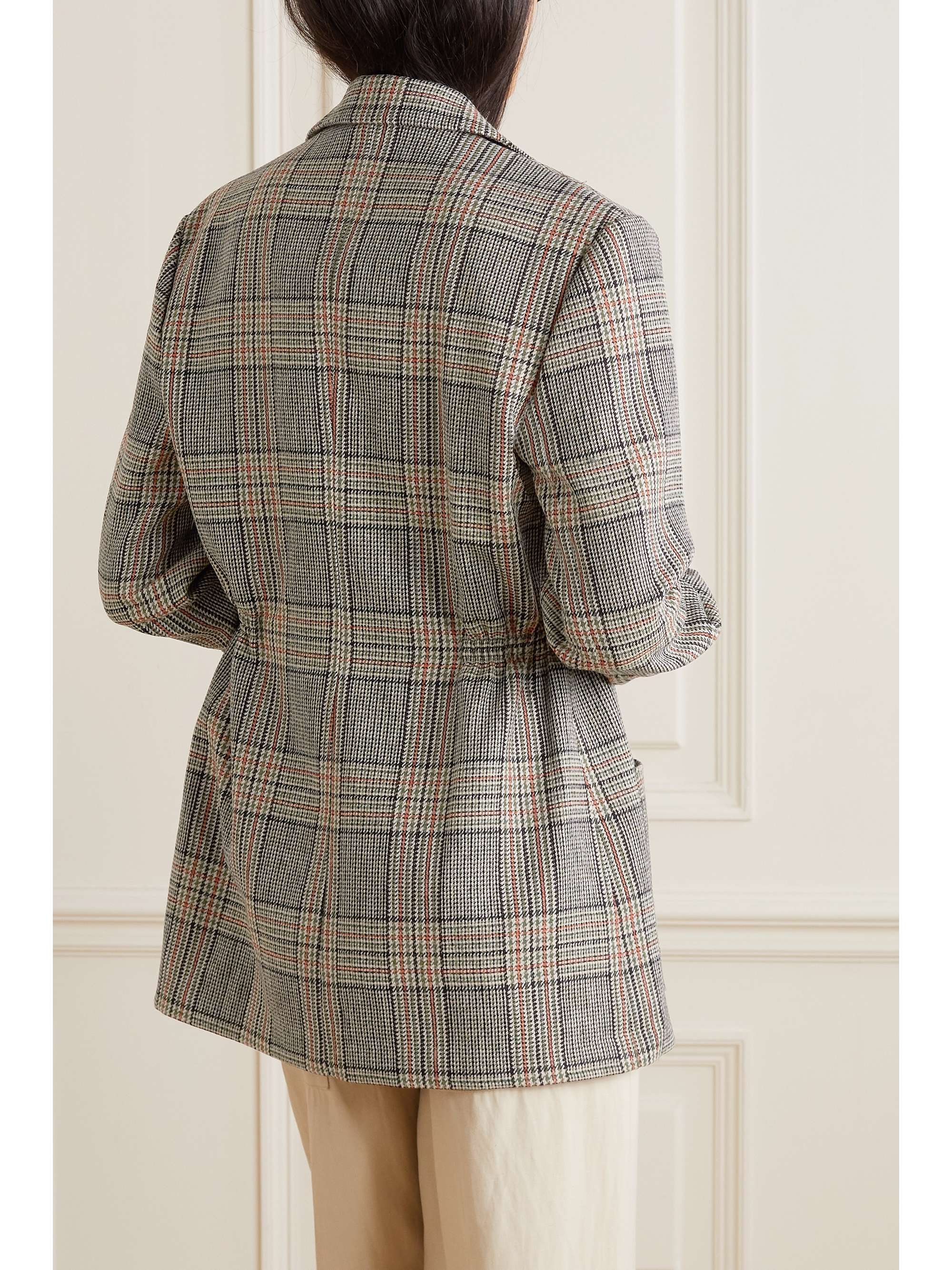 GIULIVA HERITAGE + NET SUSTAIN The Elena Prince of Wales checked wool blazer