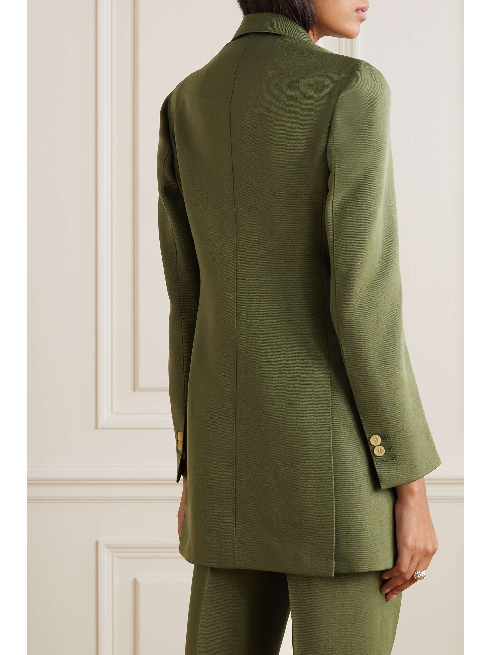 GIULIVA HERITAGE + NET SUSTAIN The Karen wool-drill blazer