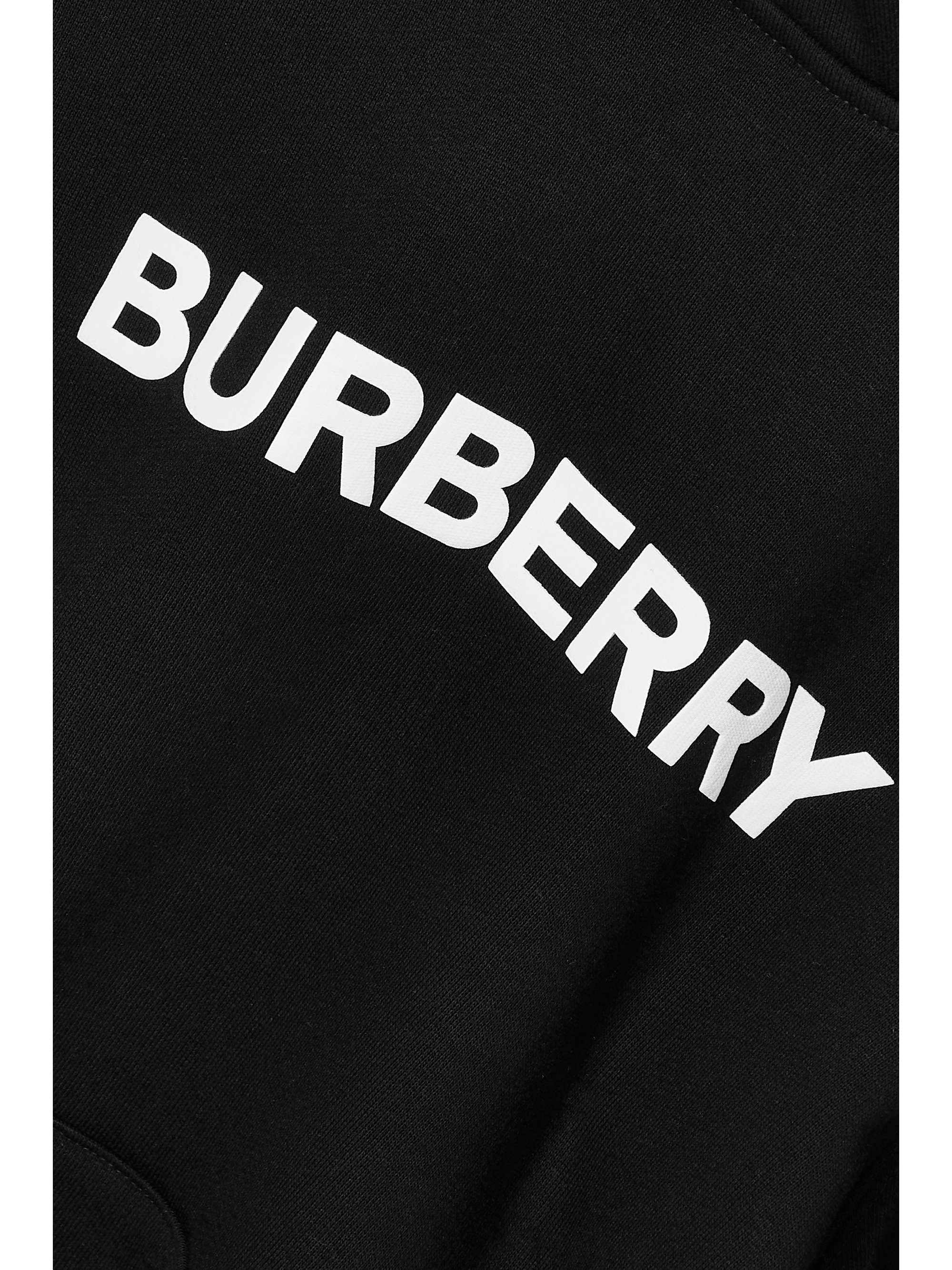 BURBERRY Printed cotton-jersey hoodie