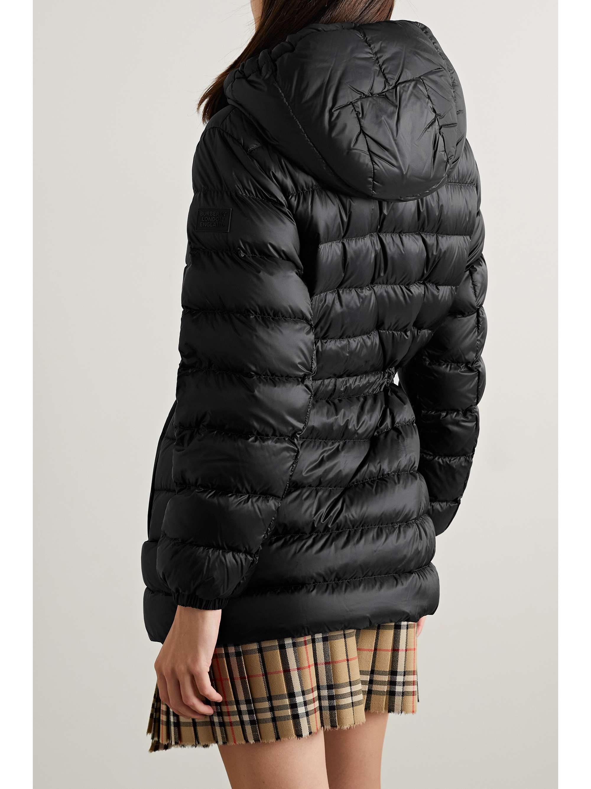 black burberry puffer jacket
