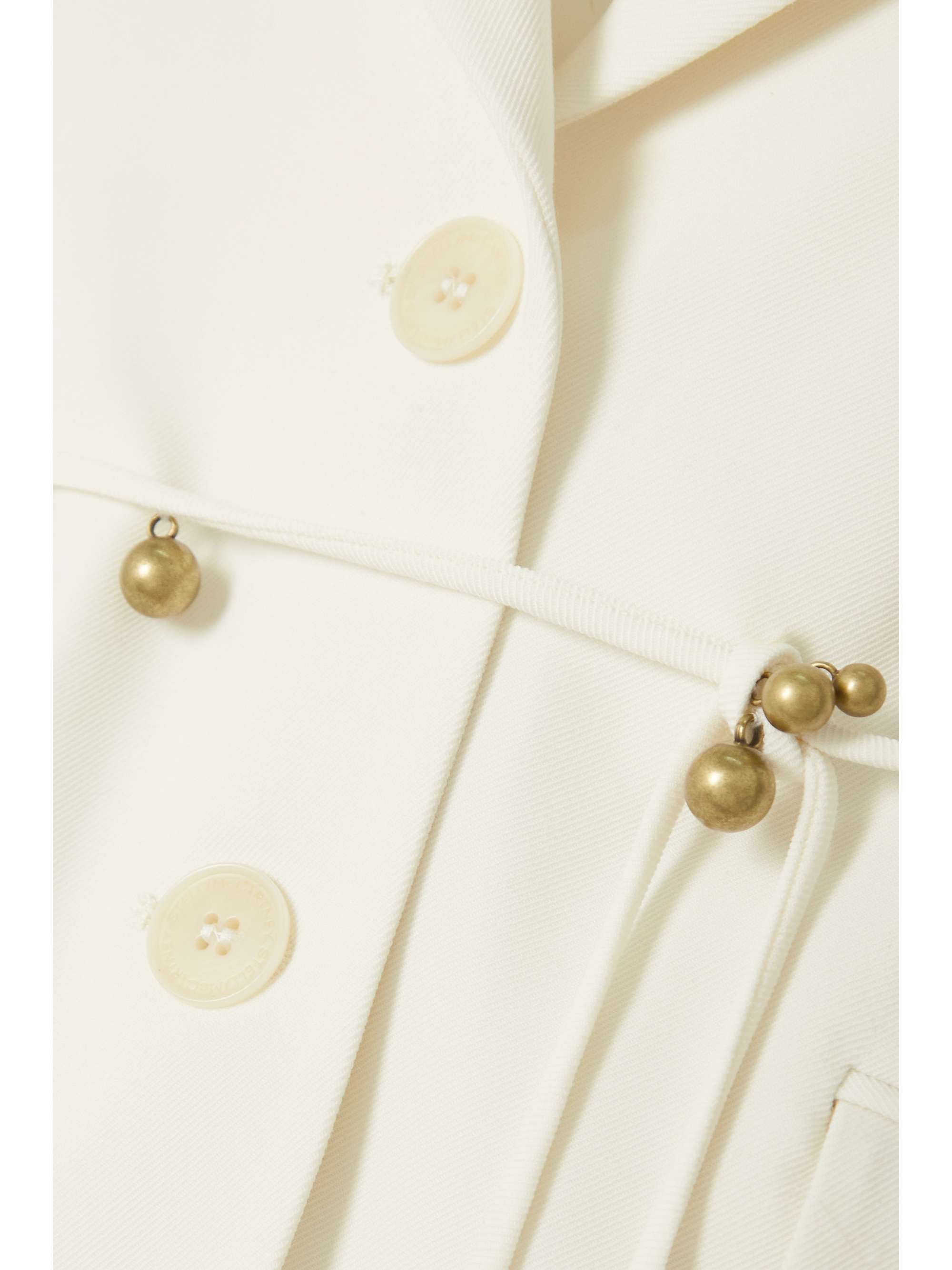 STELLA MCCARTNEY Belted embellished twill blazer