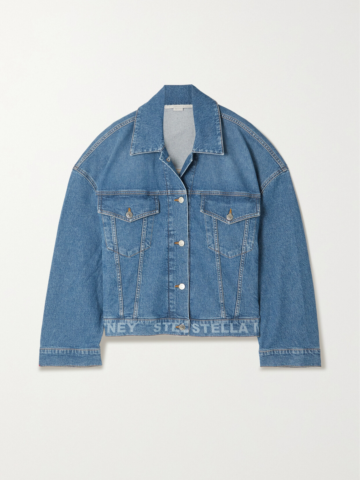 Stella McCartney Oversized Printed Denim Jacket