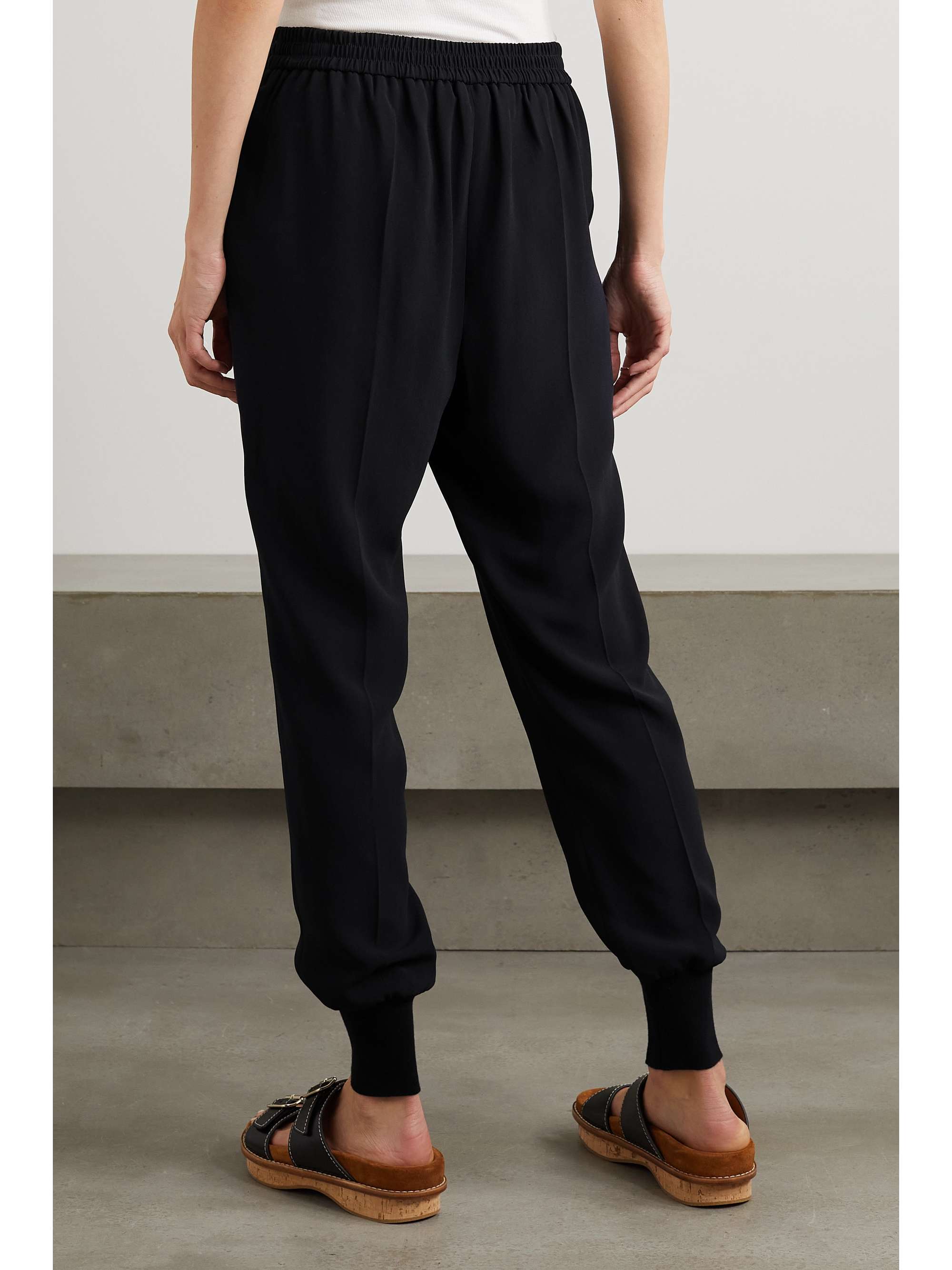 STELLA MCCARTNEY Julia crepe track pants | NET-A-PORTER