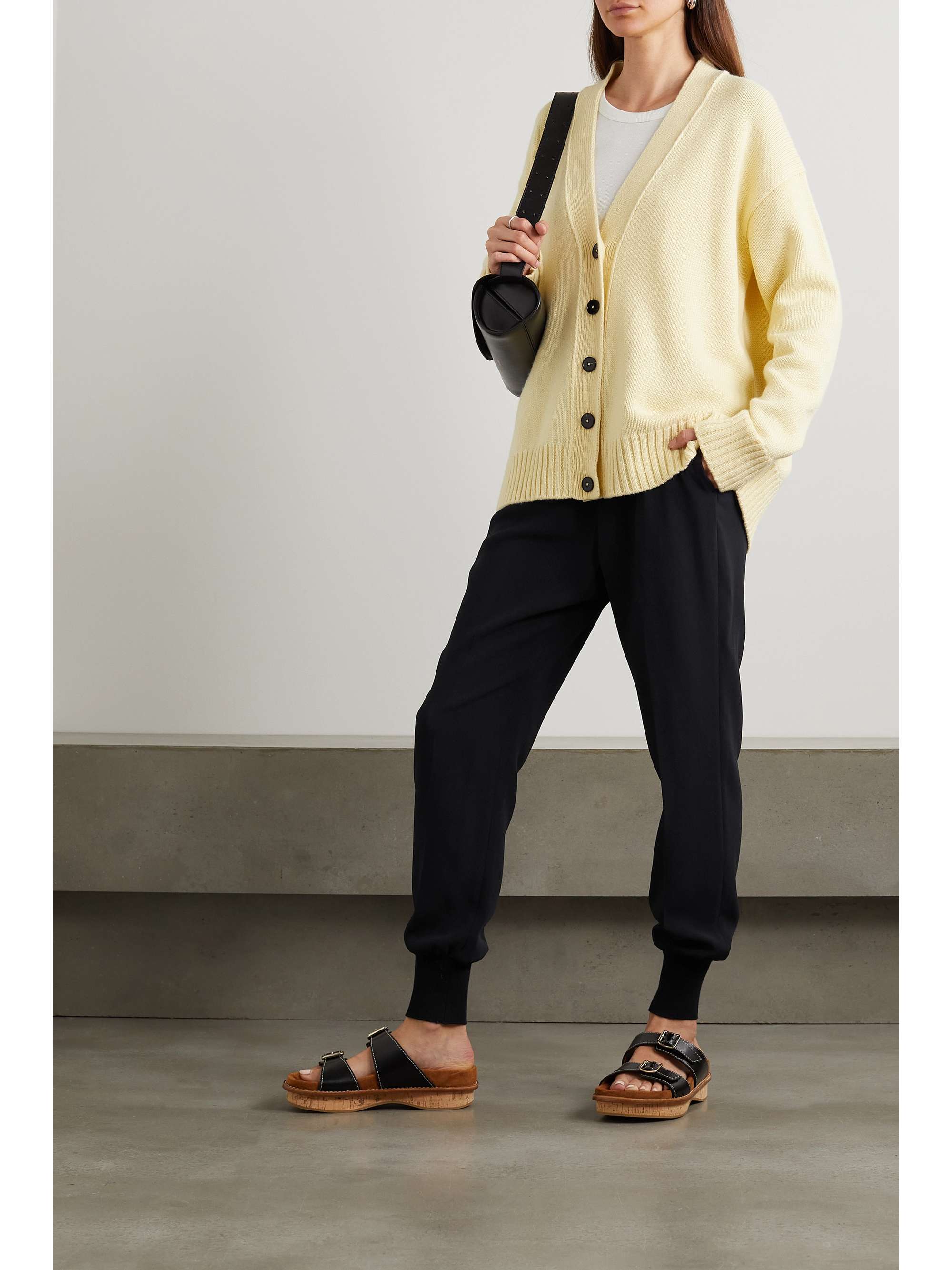 STELLA MCCARTNEY + NET SUSTAIN Julia stretch-cady track pants
