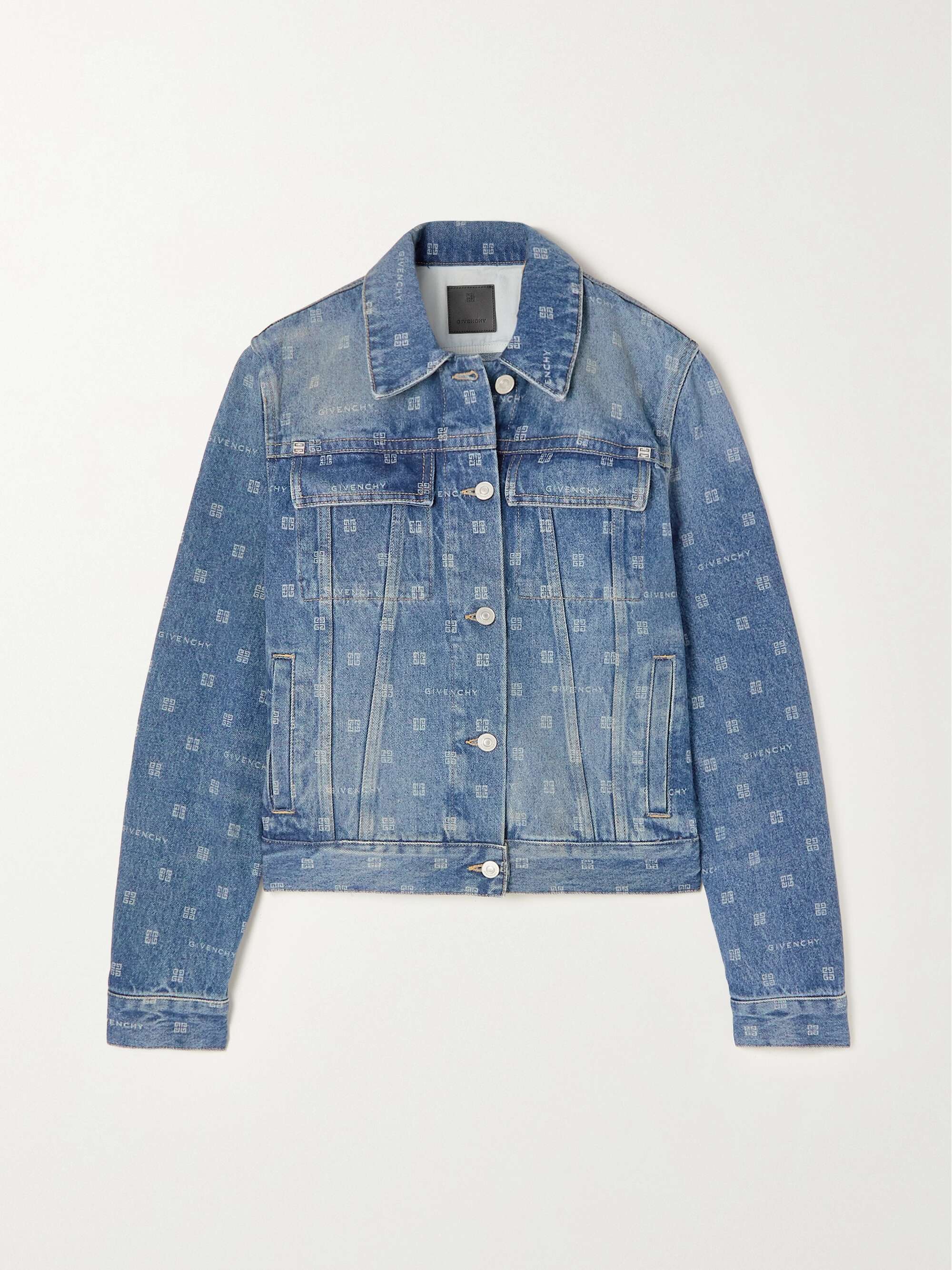 GIVENCHY Logo-print denim jacket | NET-A-PORTER