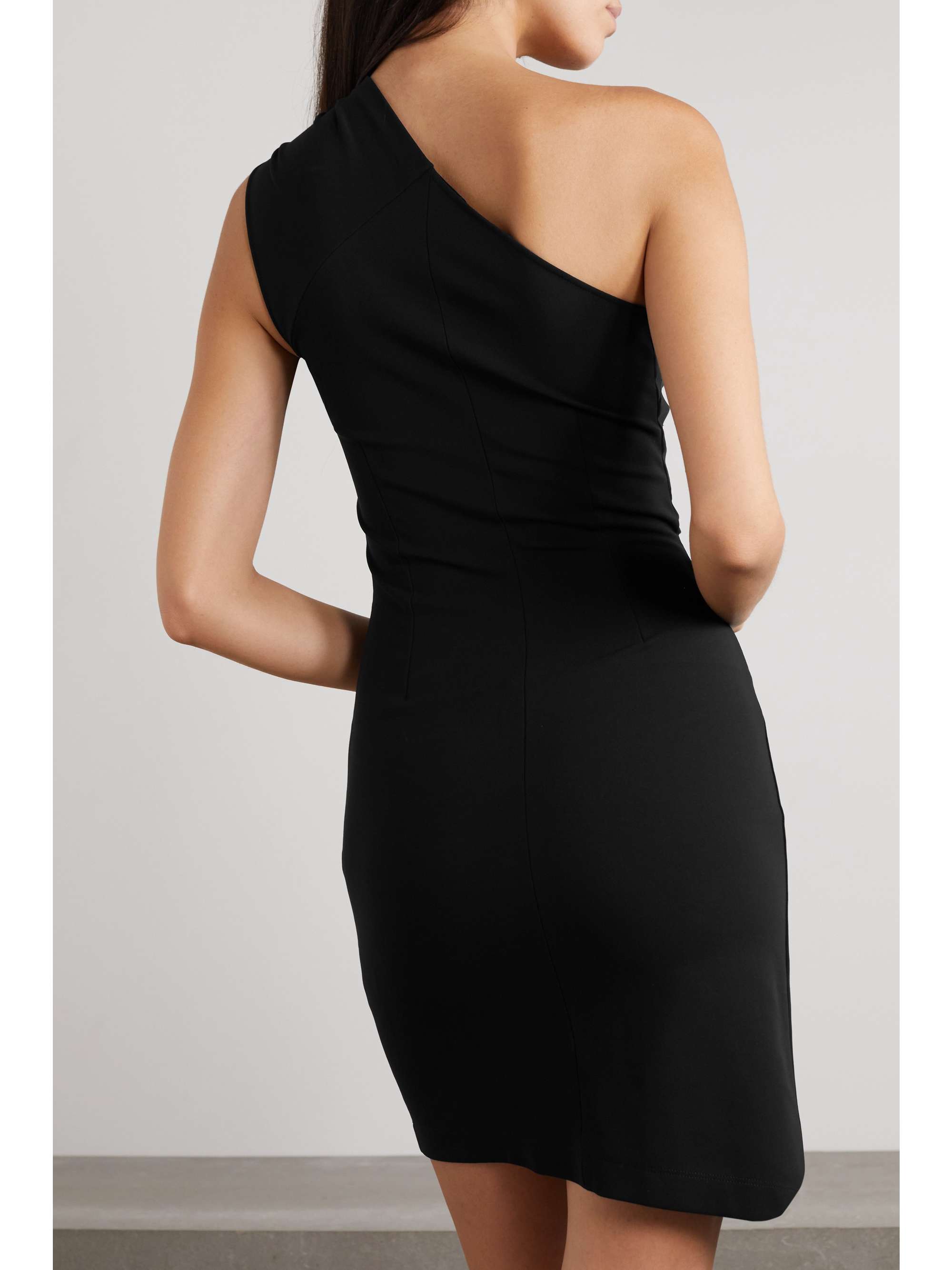 GIVENCHY One-shoulder cutout twisted jersey mini dress