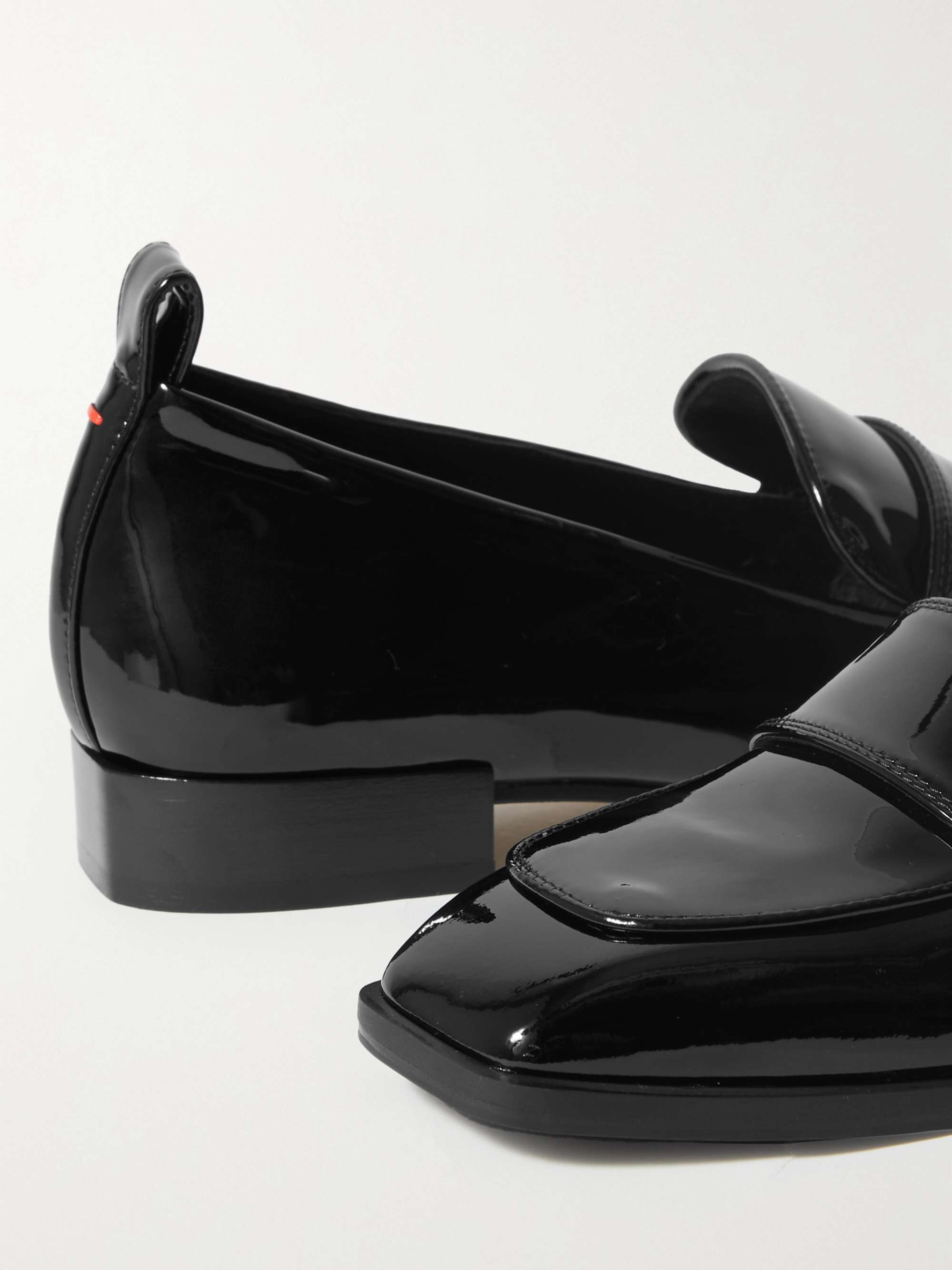AEYDE Julie patent-leather loafers