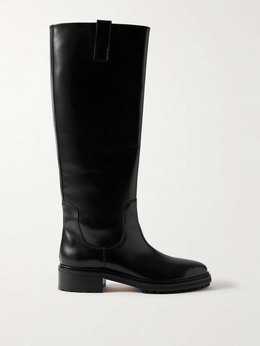 aeyde Henry Leather Knee Boots