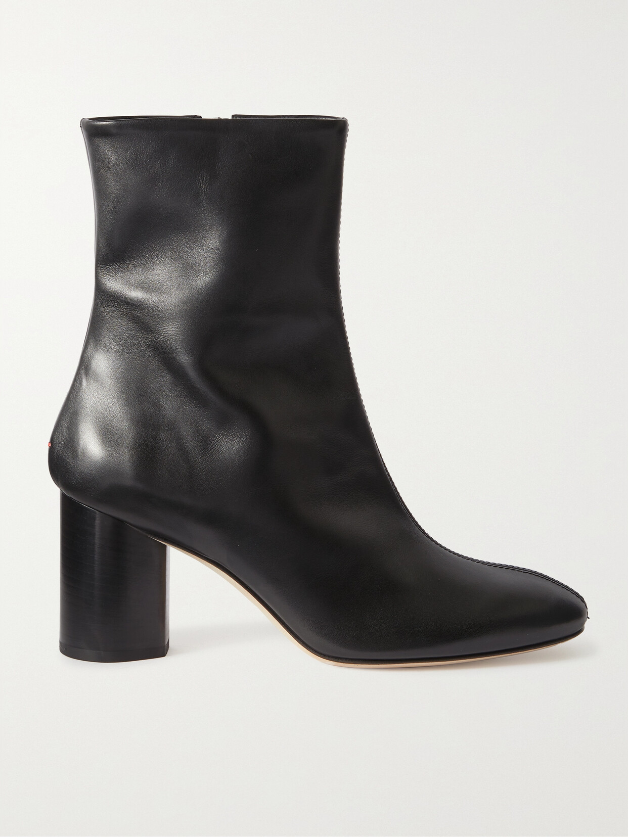 aeyde - Alena Leather Ankle Boots - Black