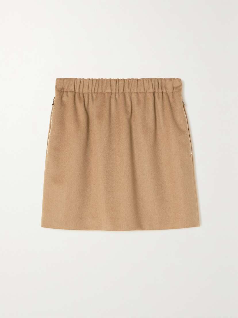Max Mara Ottavia Camel Hair Mini Skirt -  - UK 16