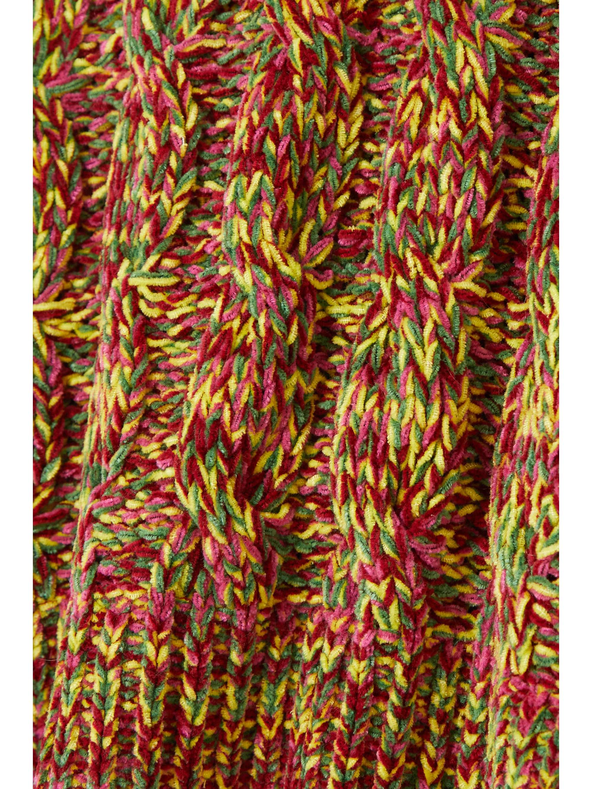 MARNI Cable-knit velour tank