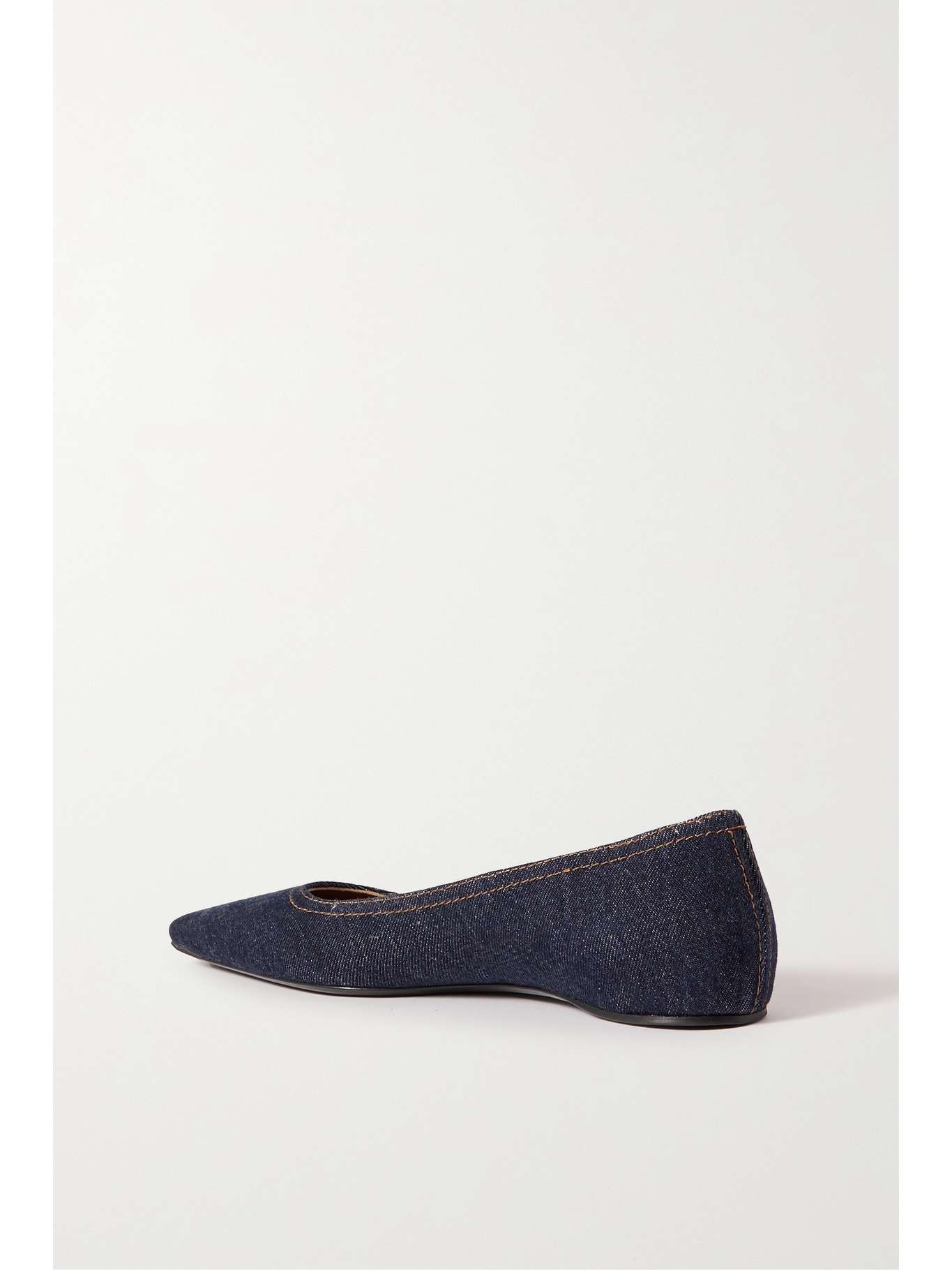 TOTEME Denim ballet flats | NET-A-PORTER GB