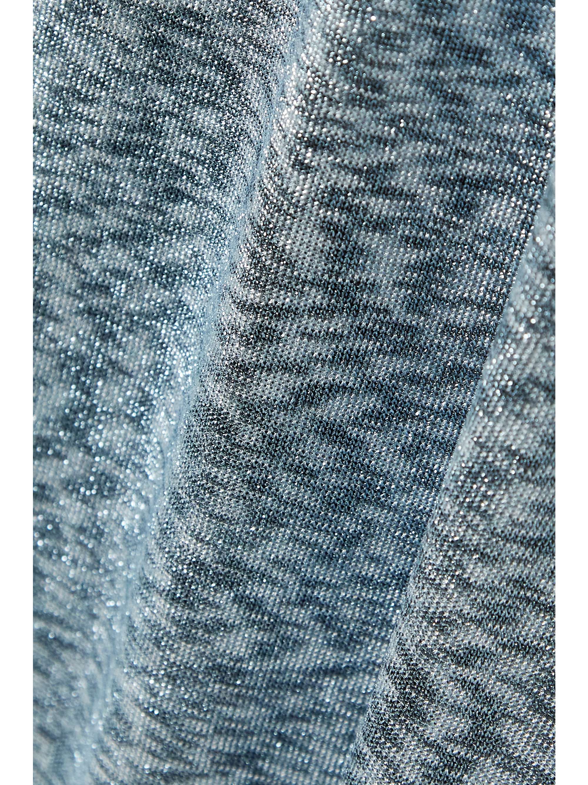 MISSONI Metallic knitted halterneck maxi dress