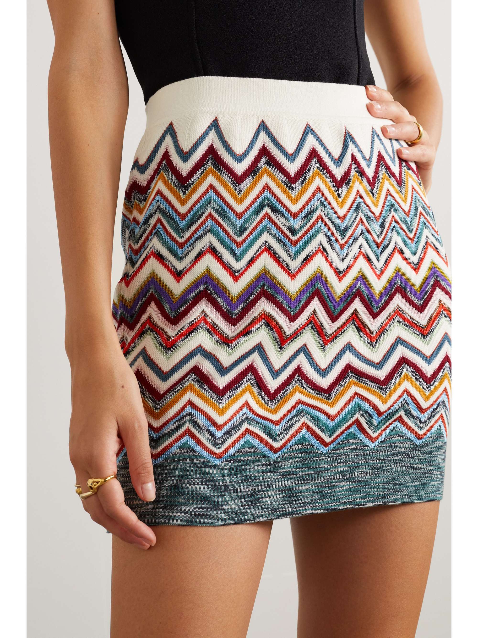 MISSONI Mare crochetknit mini skirt NETAPORTER