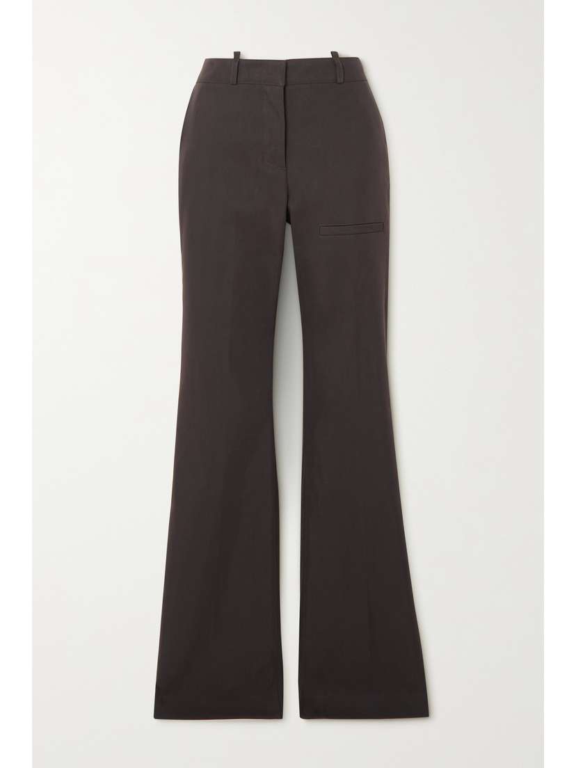 Off-White Cotton-blend Twill Straight-leg Pants