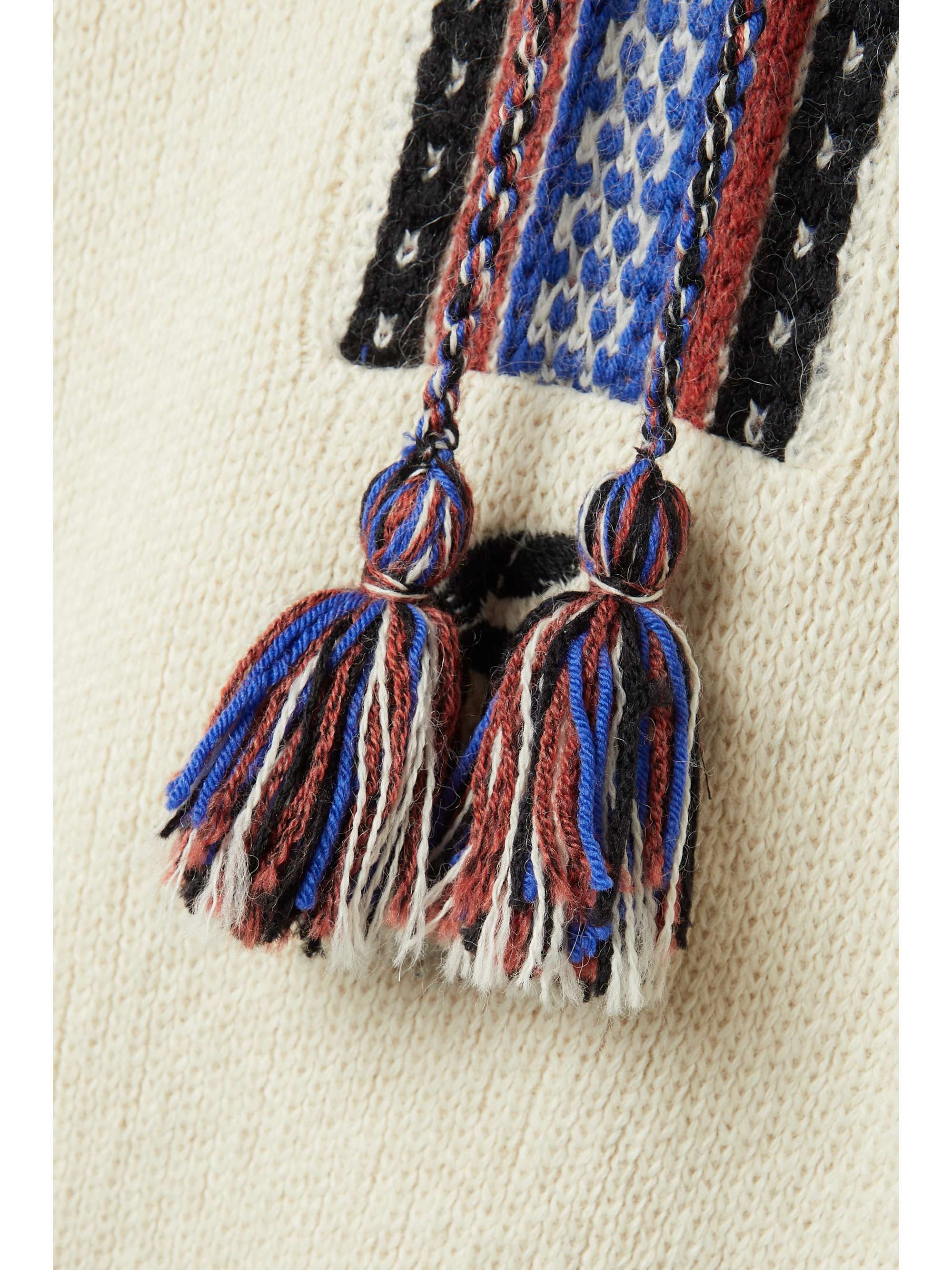 ETRO Klara hooded embroidered wool-blend sweater