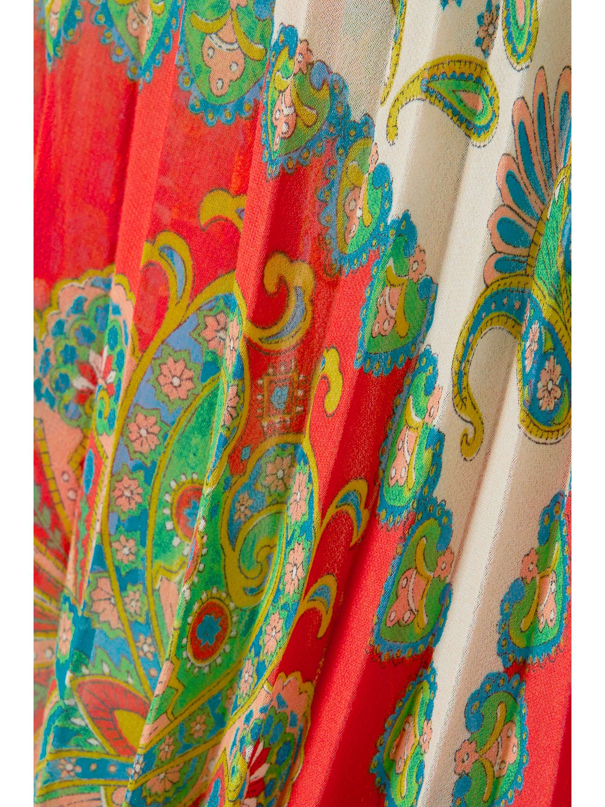 ETRO Skylark pleated crepe de chine maxi dress
