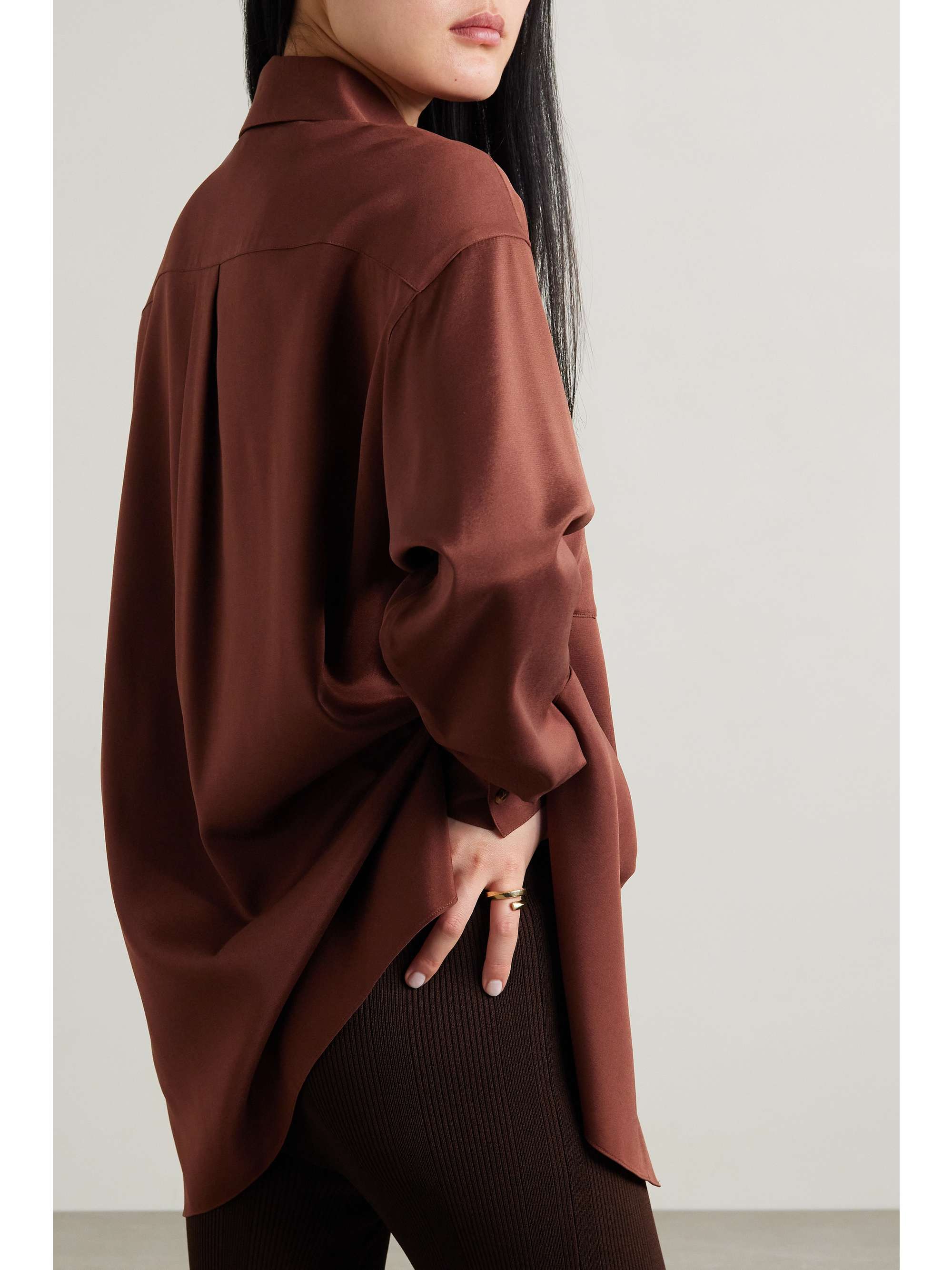 LAFAYETTE 148 Scout silk-blend satin shirt