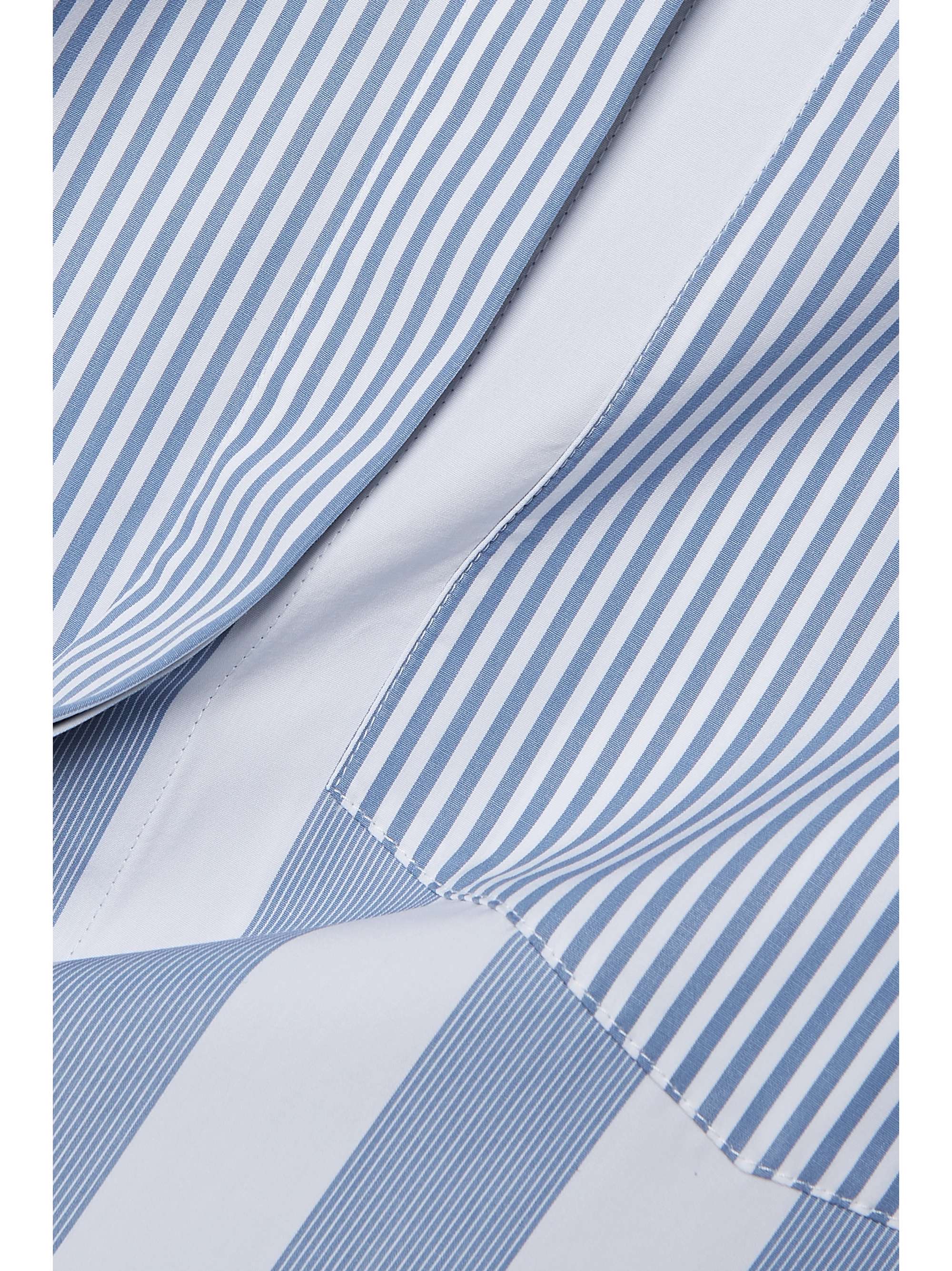 LAFAYETTE 148 Scout striped cotton-poplin shirt