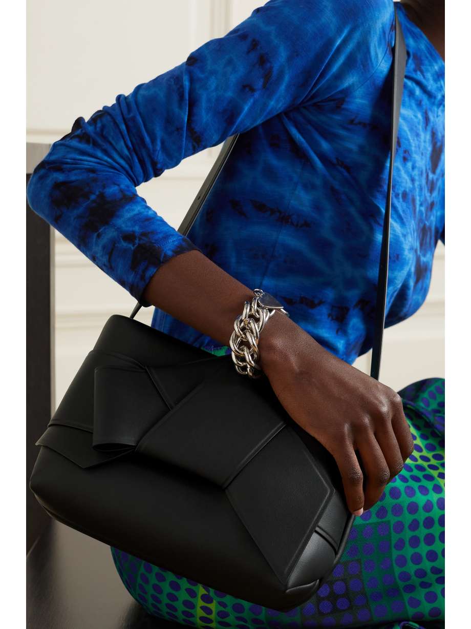 ACNE STUDIOS Musubi knotted leather shoulder bag NETAPORTER