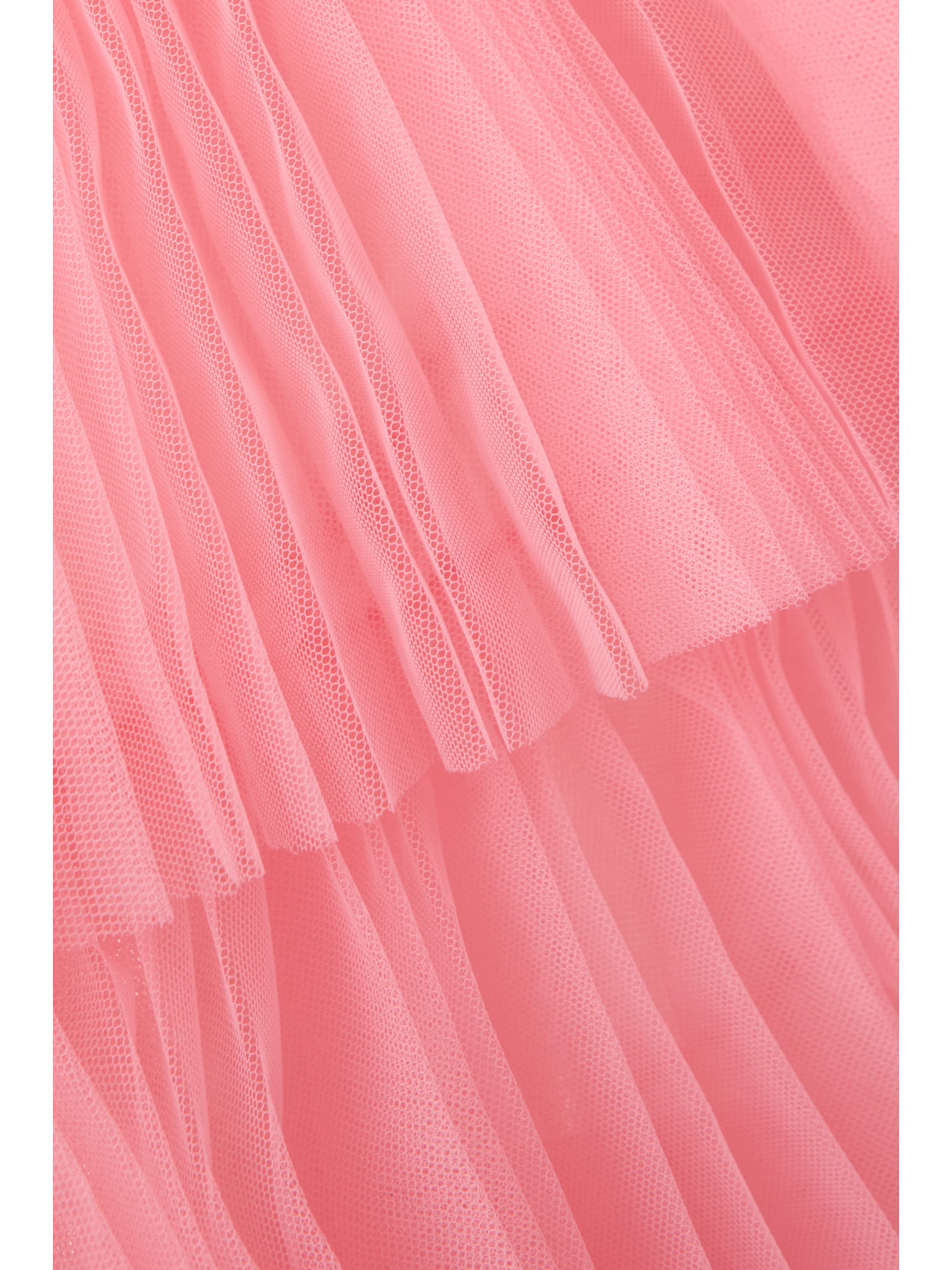 Shop Huishan Zhang Elisha Tie-detailed Tiered Silk-tulle Gown In Pink