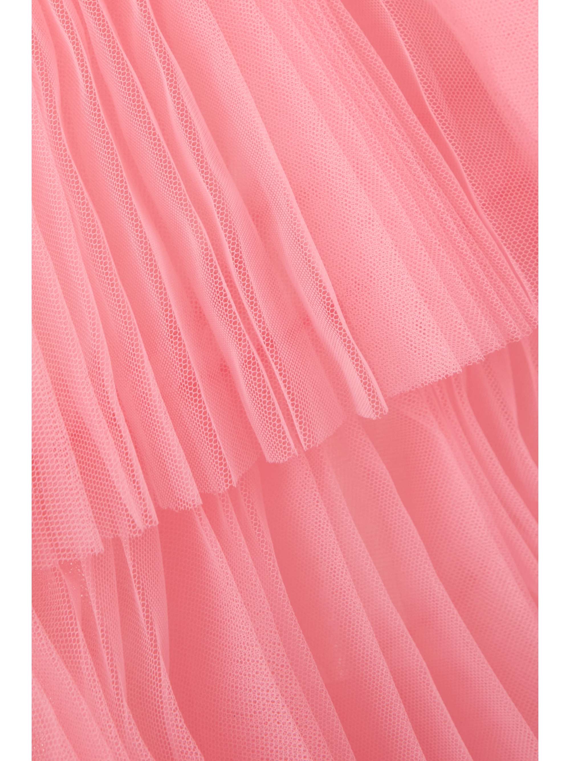 HUISHAN ZHANG Elisha tie-detailed tiered silk-tulle gown