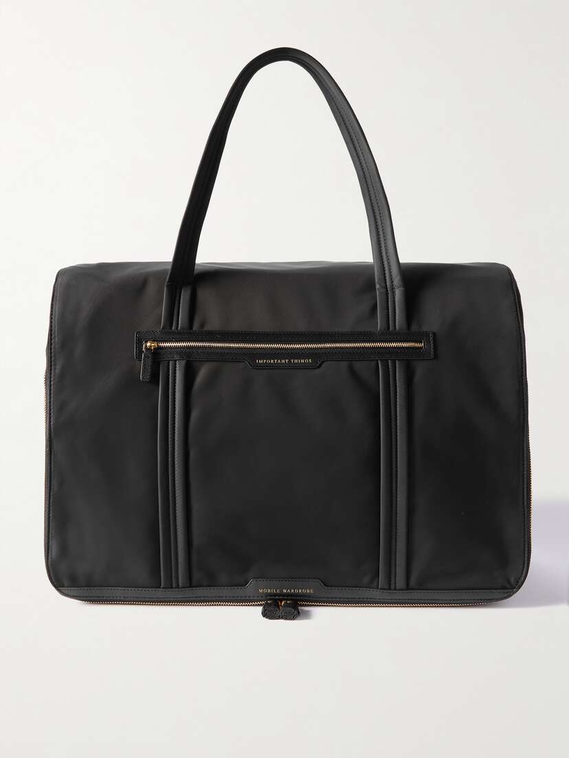 Anya Hindmarch Mobile Wardrobe Leather-trimmed Econyl Weekend Bag