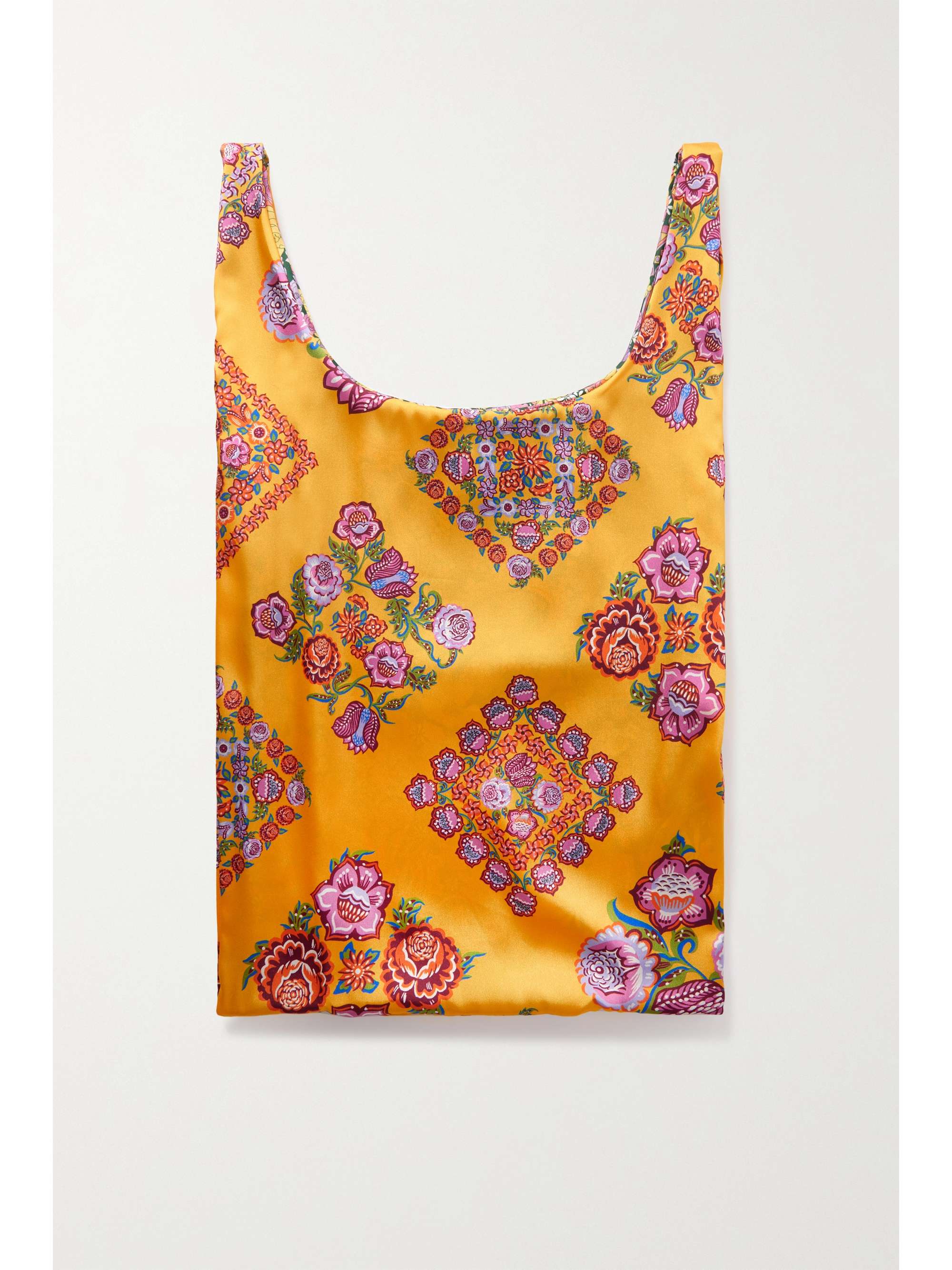 LA DOUBLEJ Floral-print twill tote