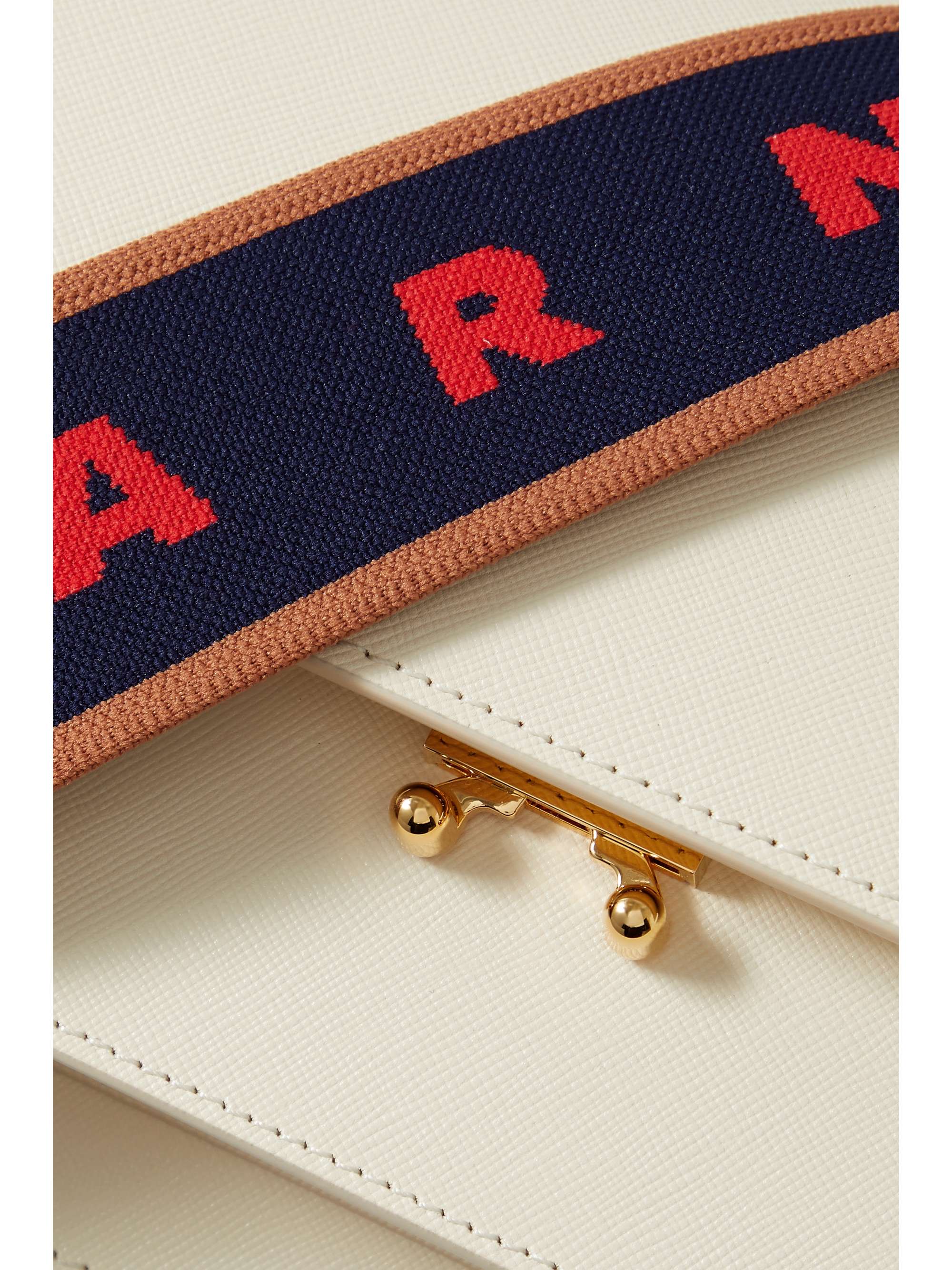MARNI Trunk medium textured-leather shoulder bag