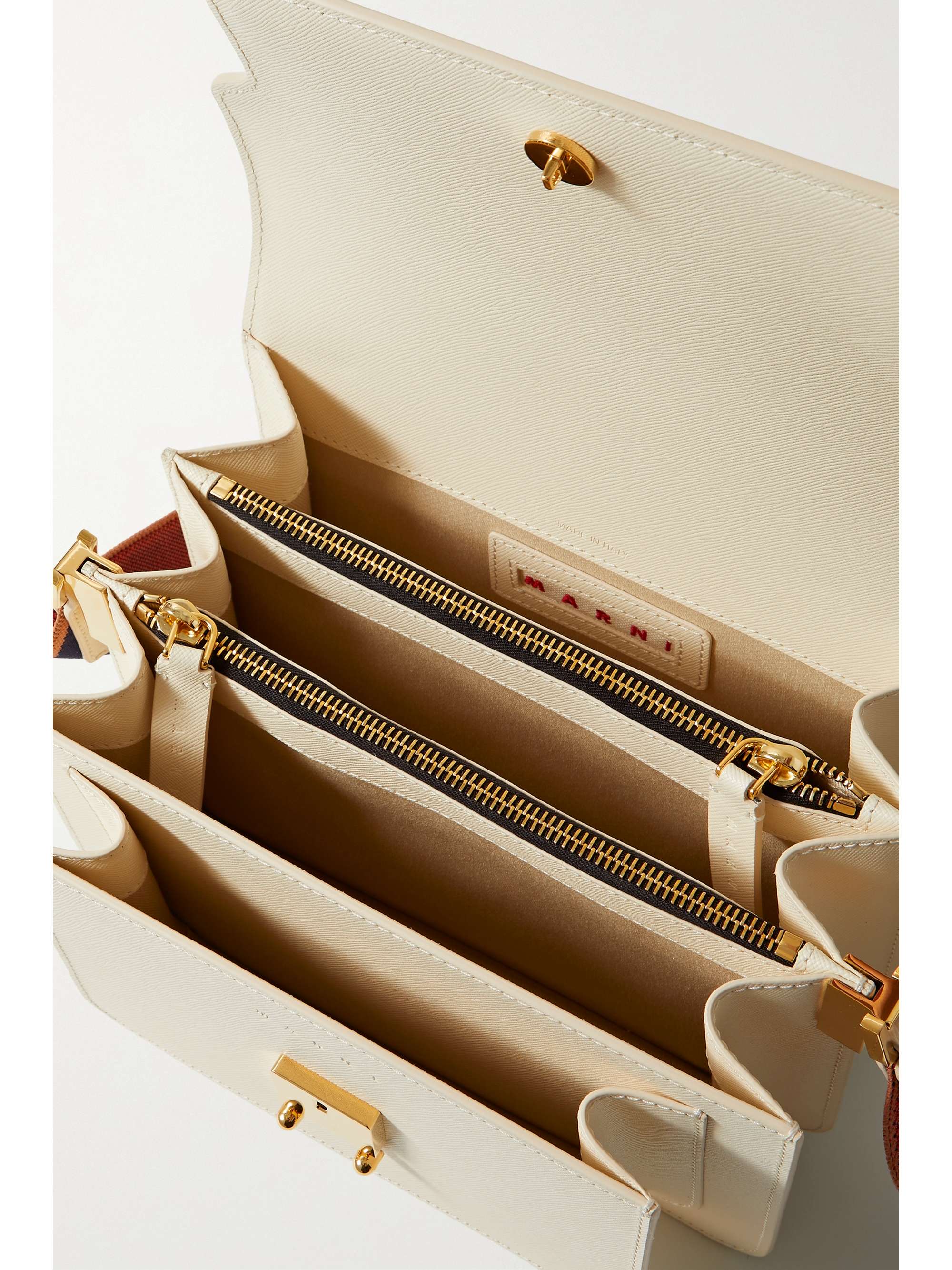 MARNI Trunk medium textured-leather shoulder bag