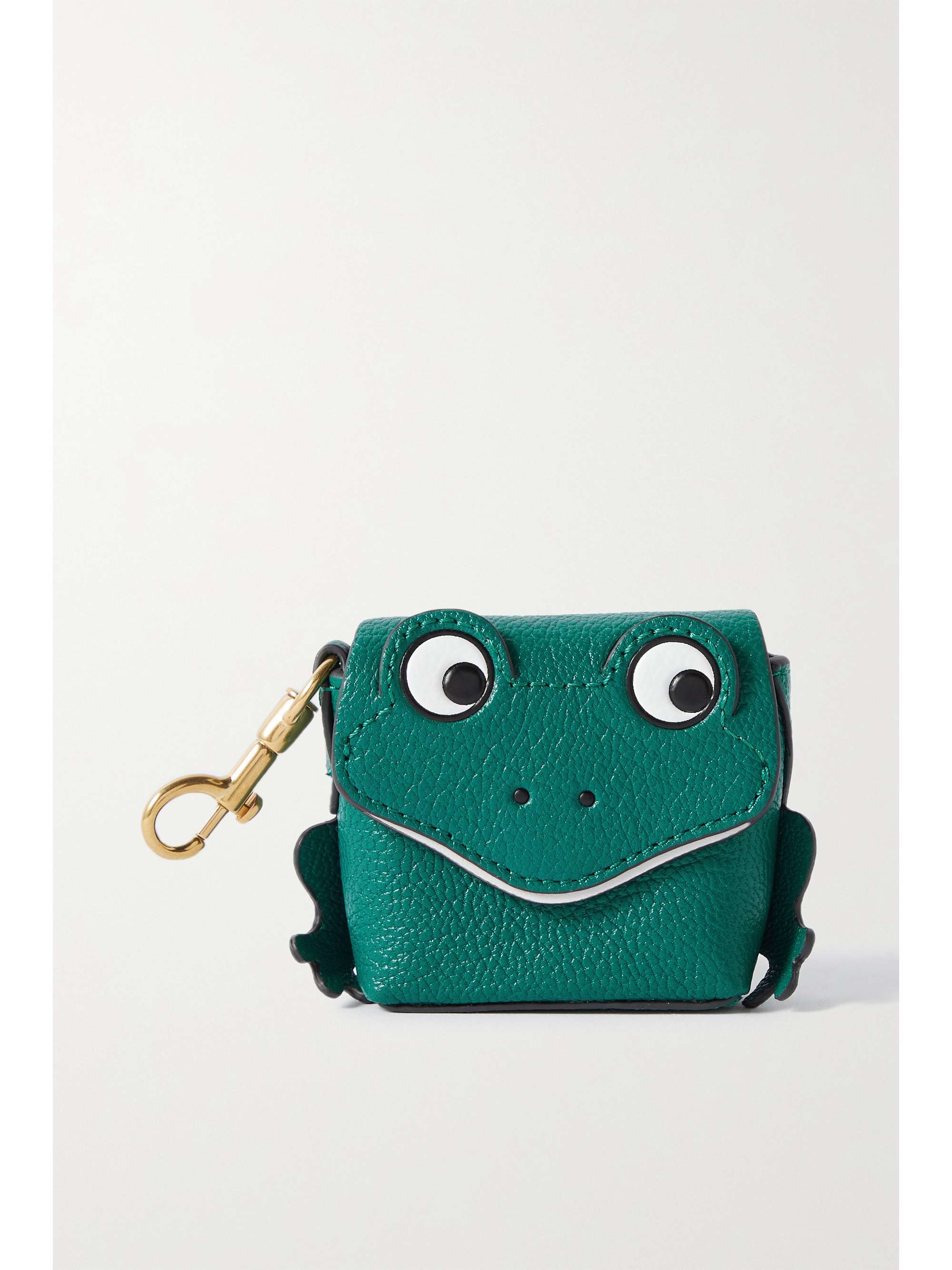 ANYA HINDMARCH + NET SUSTAIN Frog texturedleather AirPods case NETA
