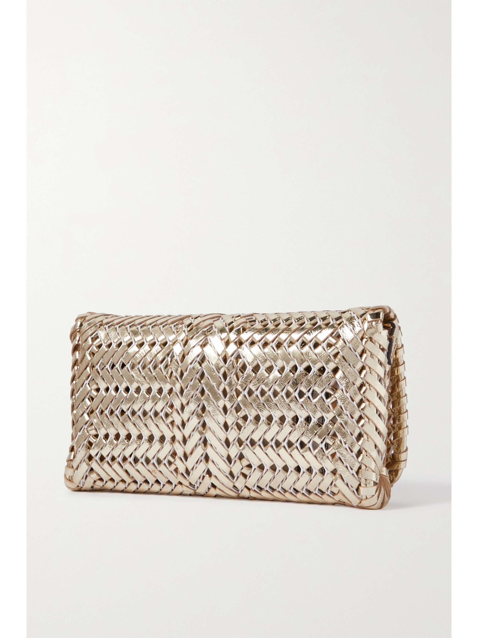 ANYA HINDMARCH + NET SUSTAIN The Neeson Tassel mini leather clutch