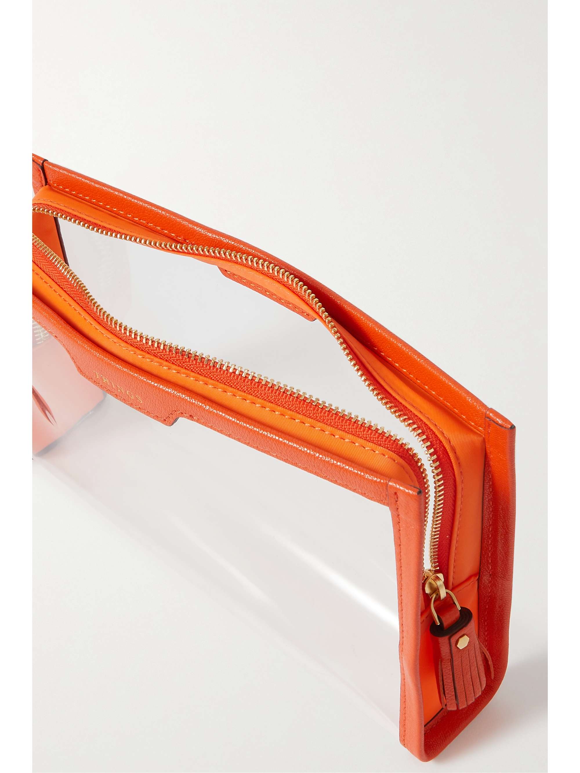 ANYA HINDMARCH + NET SUSTAIN Loose Pocket Little Things Beutel aus recyceltem TPU mit Lederbesätzen