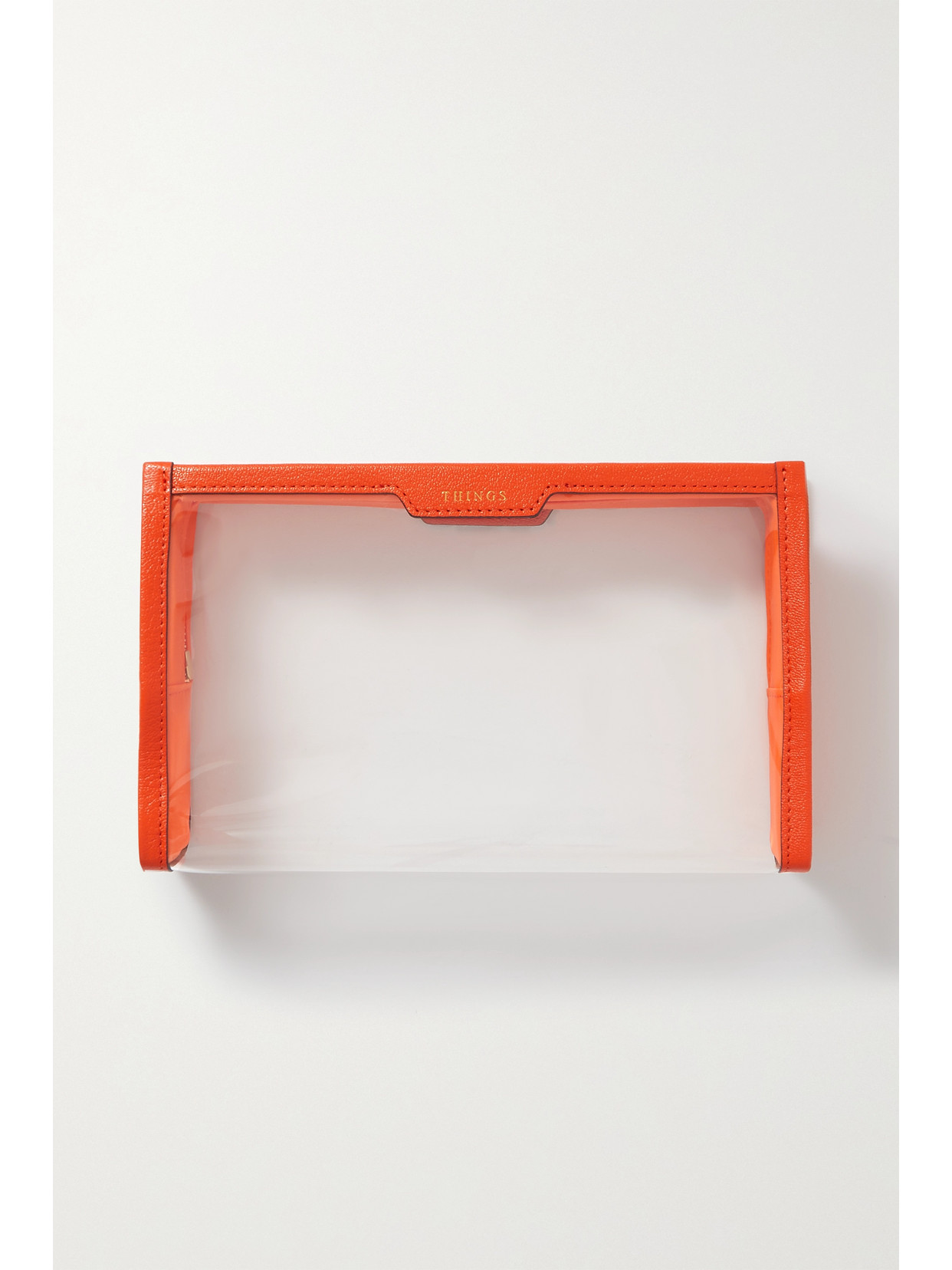 Anya Hindmarch - + Net Sustain Loose Pocket Things Leather-trimmed Recycled Tpu Pouch - Clear