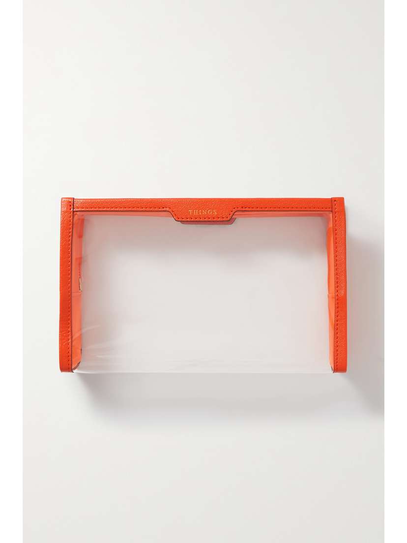 Anya Hindmarch + Net Sustain Loose Pocket Things Leather-trimmed Recycled Tpu Pouch