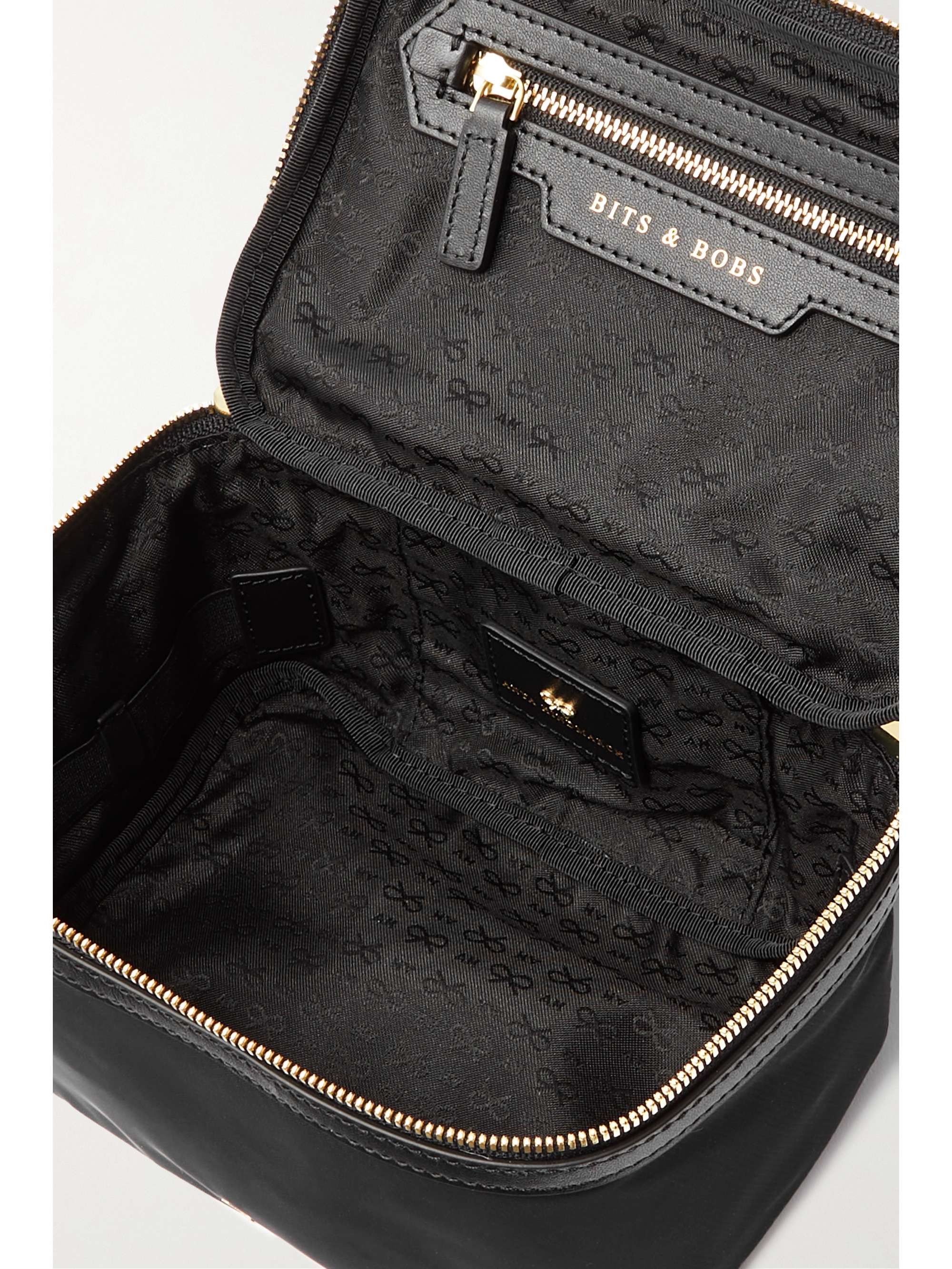 ANYA HINDMARCH + NET SUSTAIN Vanity Kit small leather-trimmed ECONYL cosmetics case