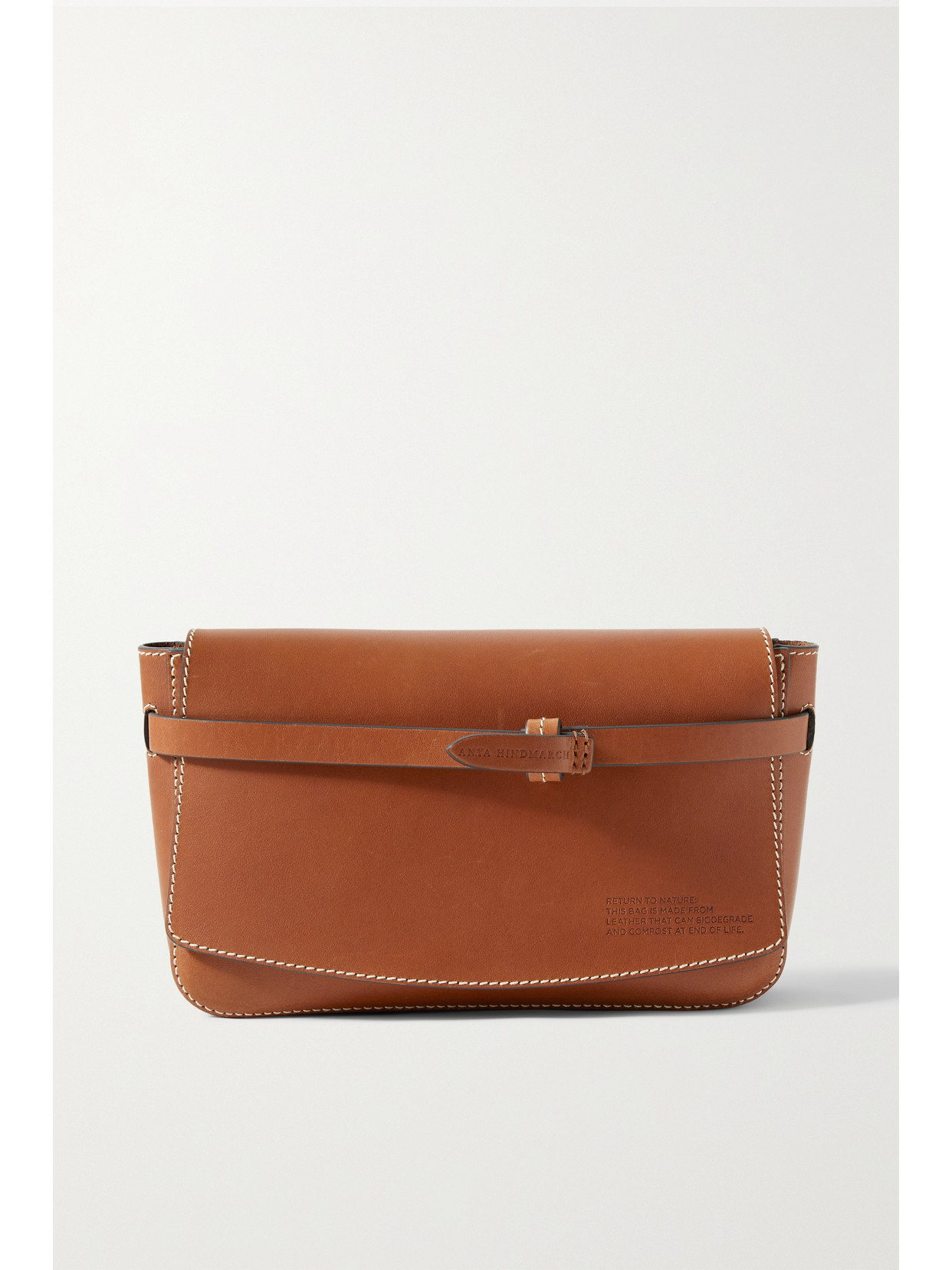 Net Sustain Return To Nature Leather Clutch