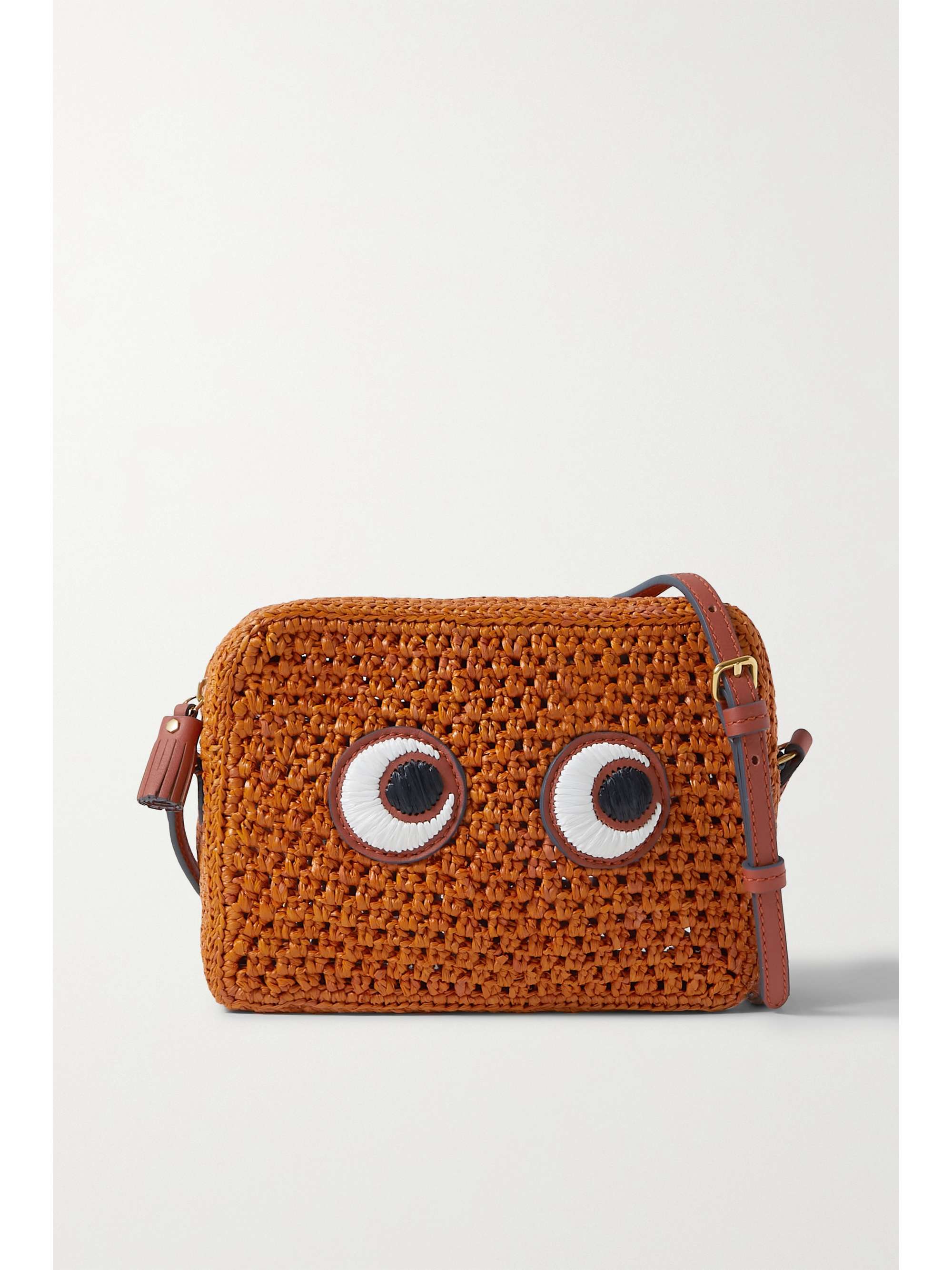 anya hindmarch straw clutch
