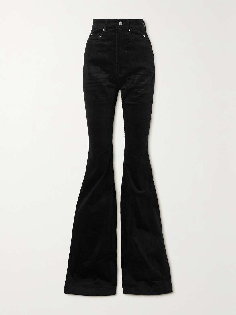 Rick Owens Bolan Cotton-blend Corduroy Flared Pants