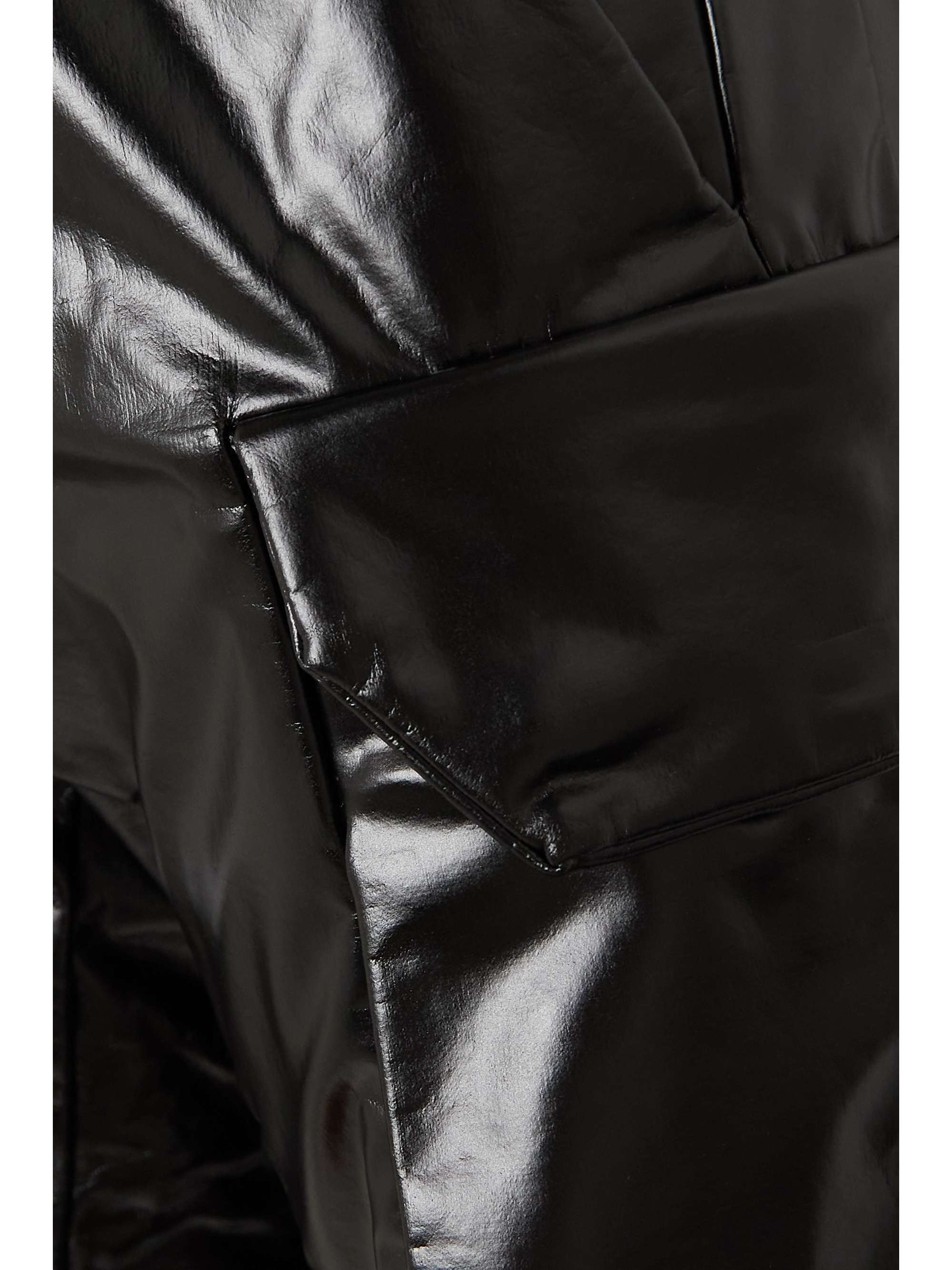RICK OWENS Mastodon coated cotton-blend tapered cargo pants