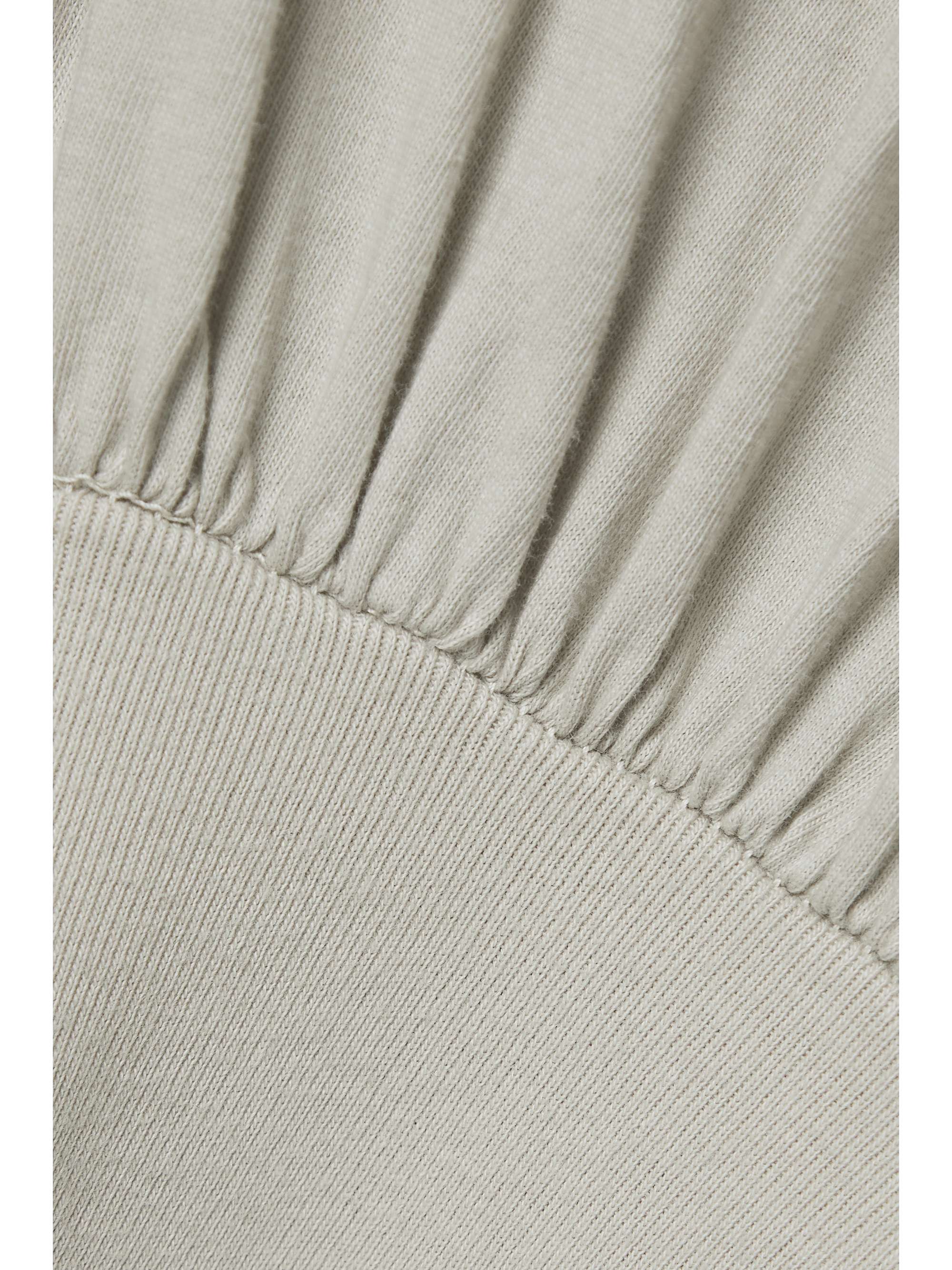 RICK OWENS Tommy 缩褶纯棉平纹布迷你连衣裙