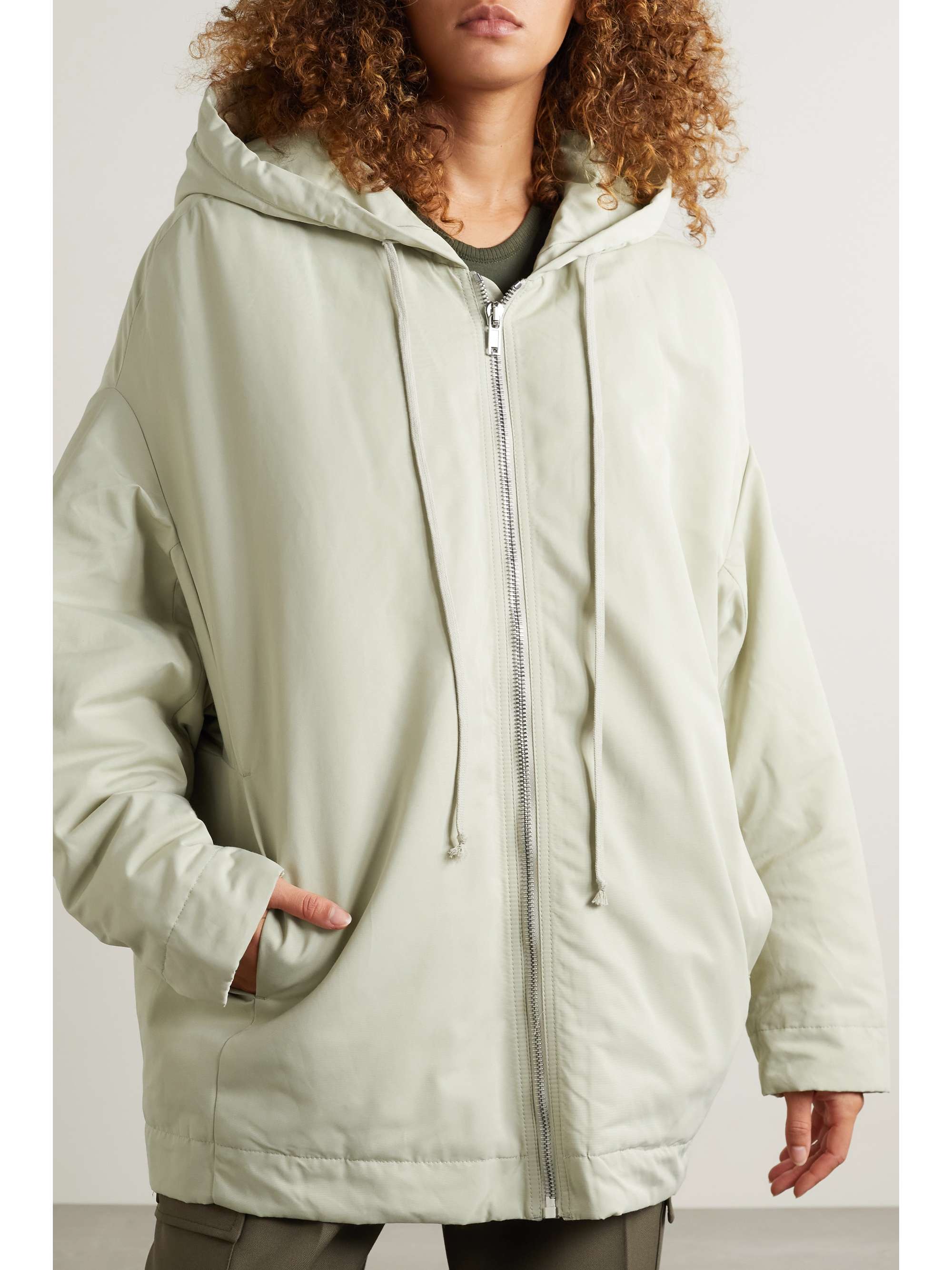 RICK OWENS Peter hooded padded faille jacket