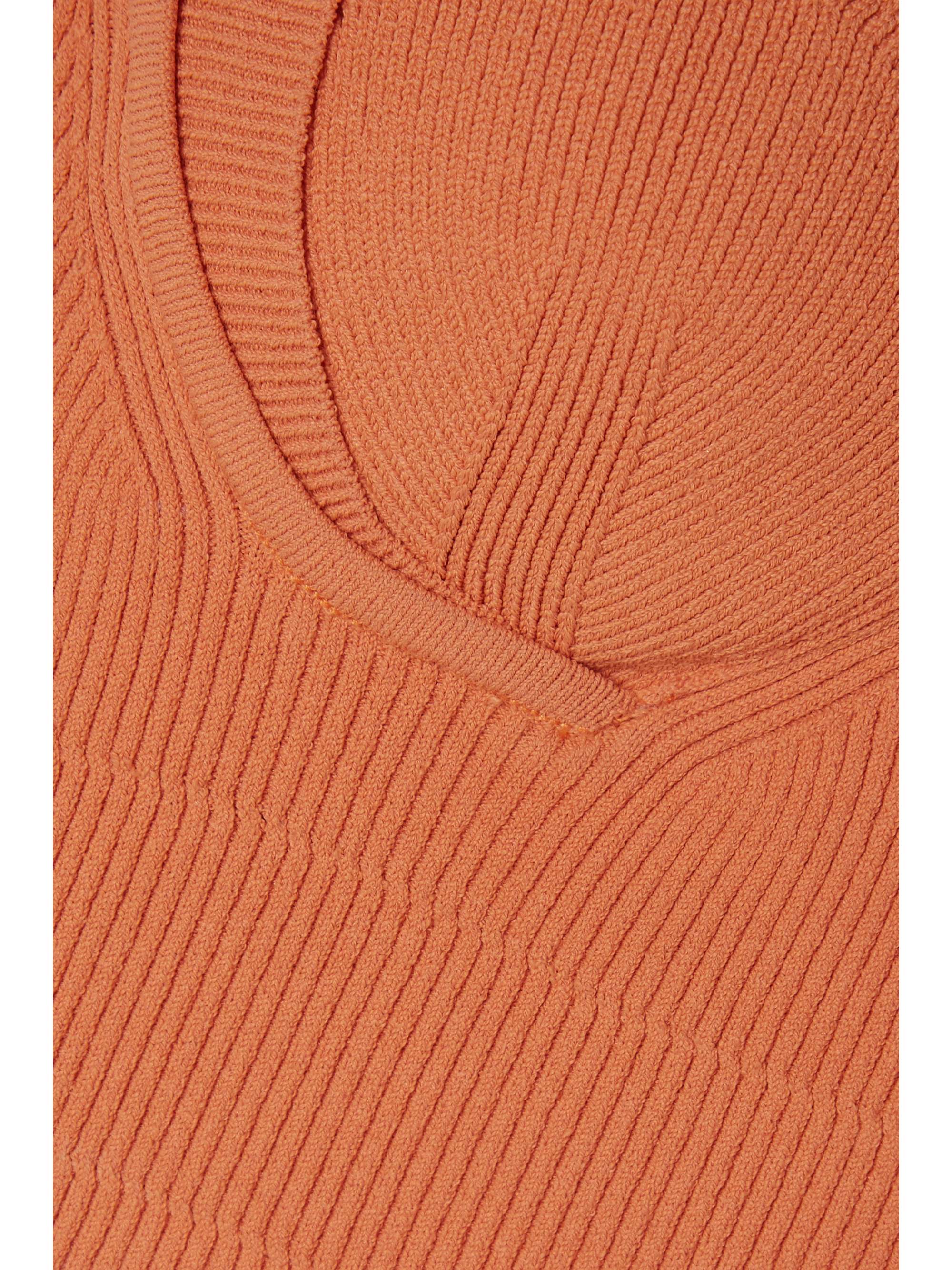 ALTUZARRA Nyneve cropped ribbed-knit top