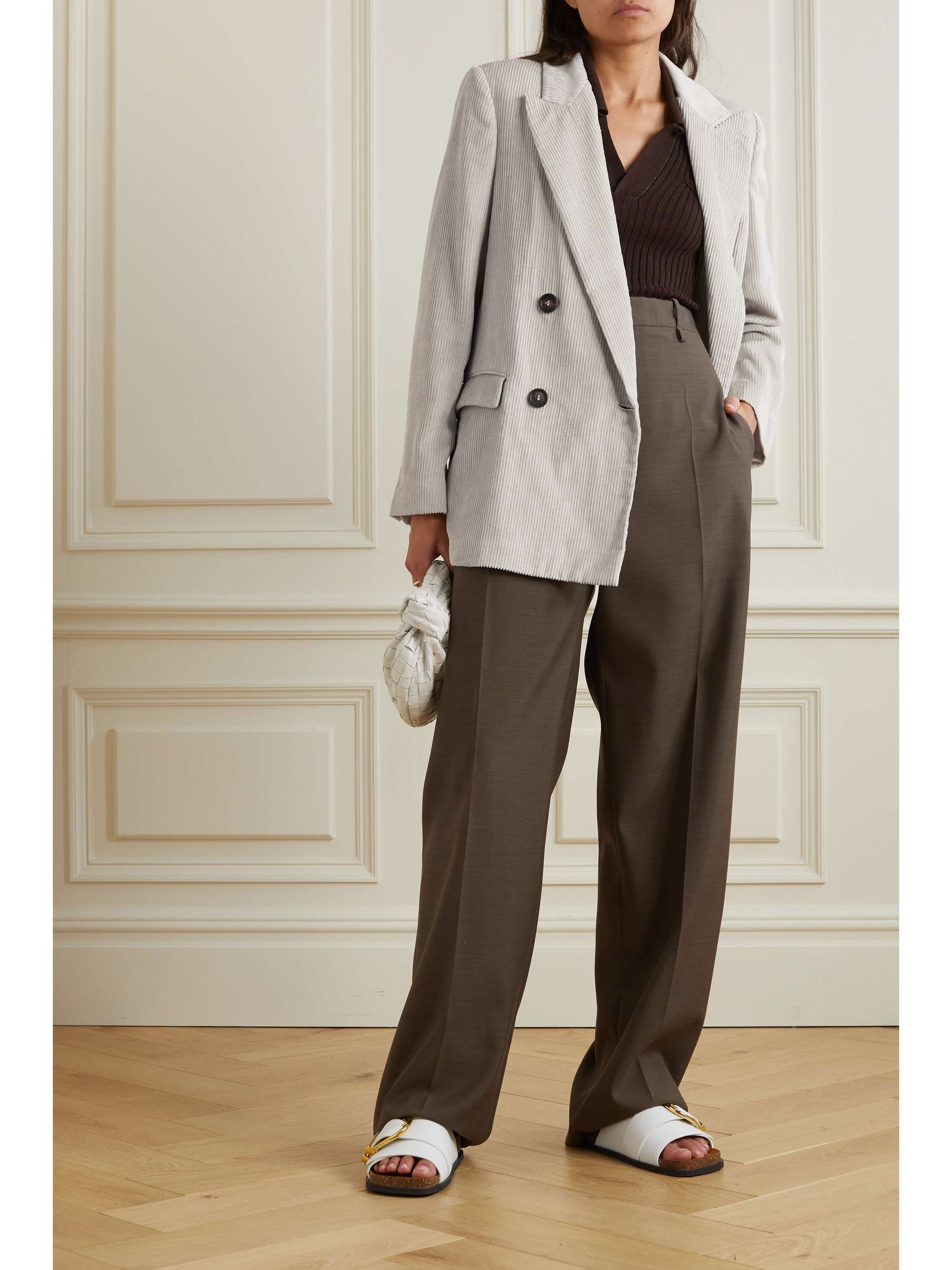 Brunello cucinelli double breasted blazer hotsell