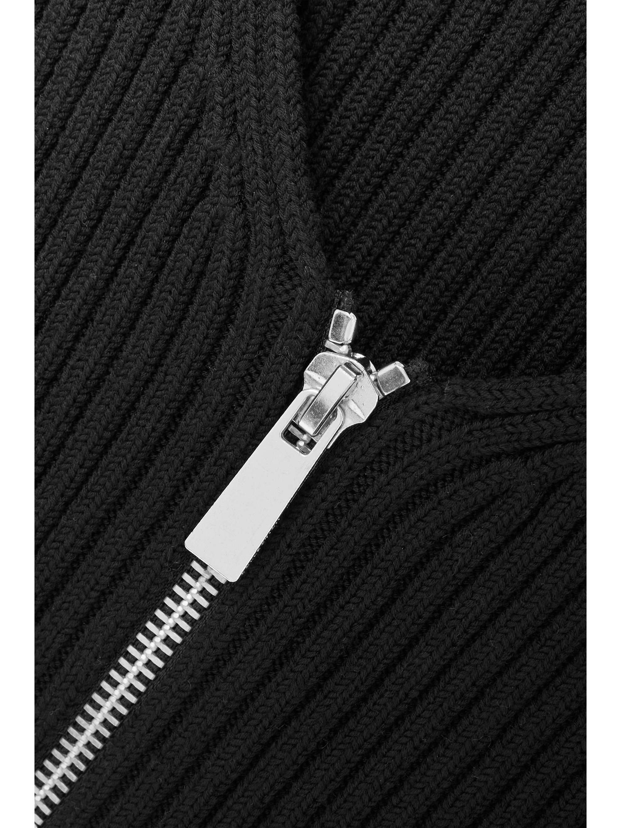 MICHAEL KORS COLLECTION Cropped ribbed wool-blend cardigan