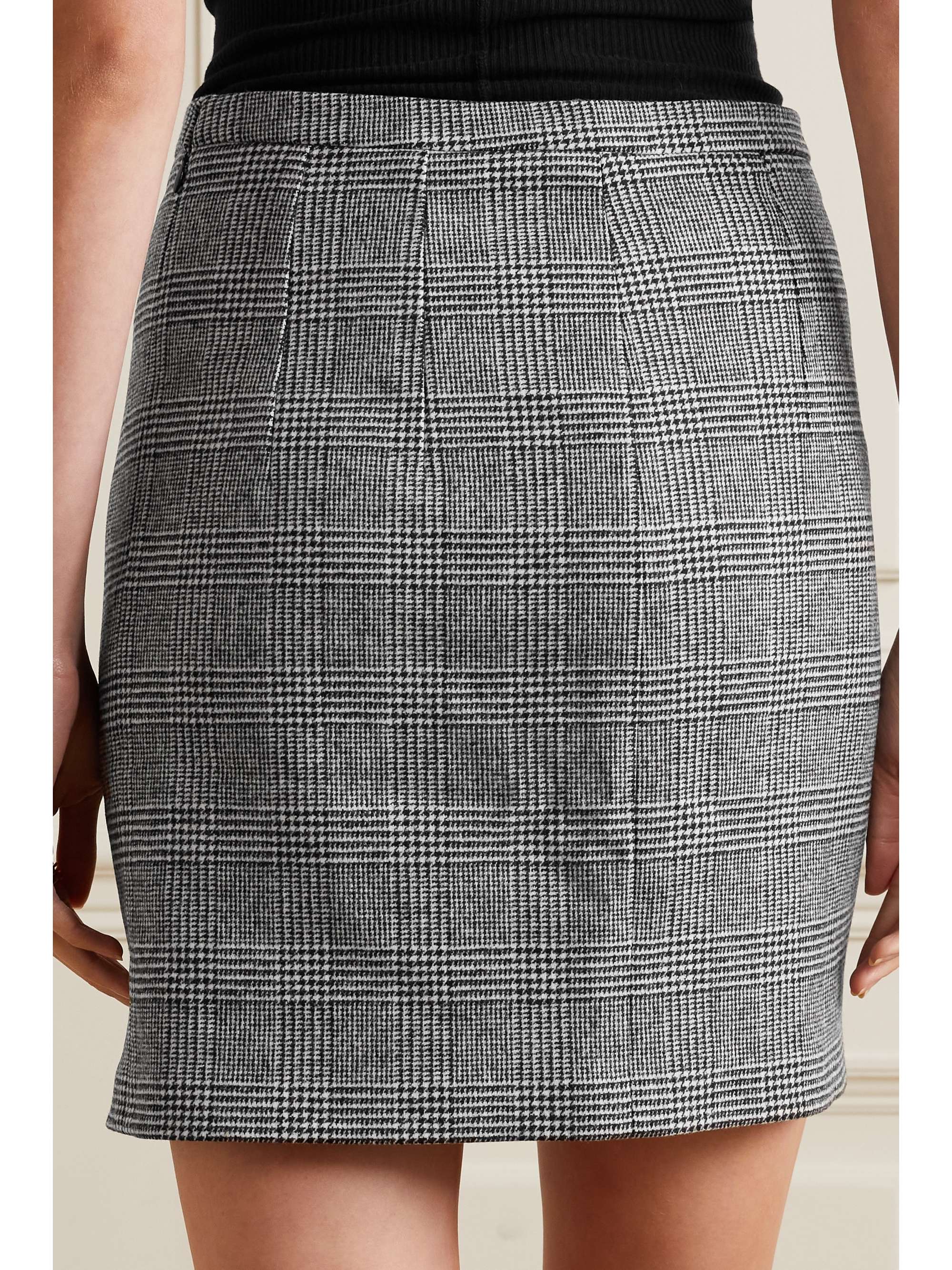 MICHAEL KORS COLLECTION Plaid stretch-wool mini skirt