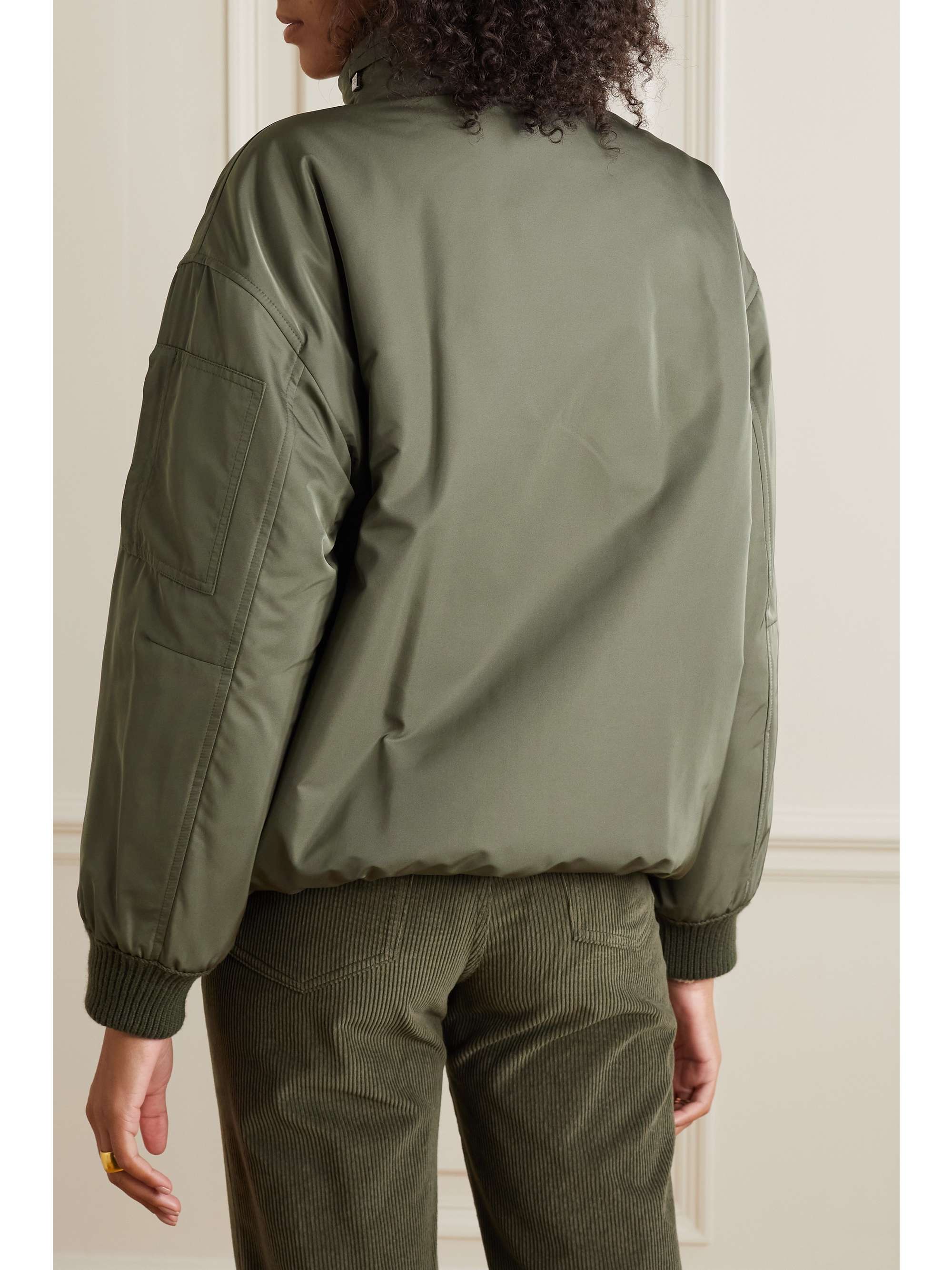 LORO PIANA Tremblay 正反两穿带填充物软壳面料罗纹羊绒外套