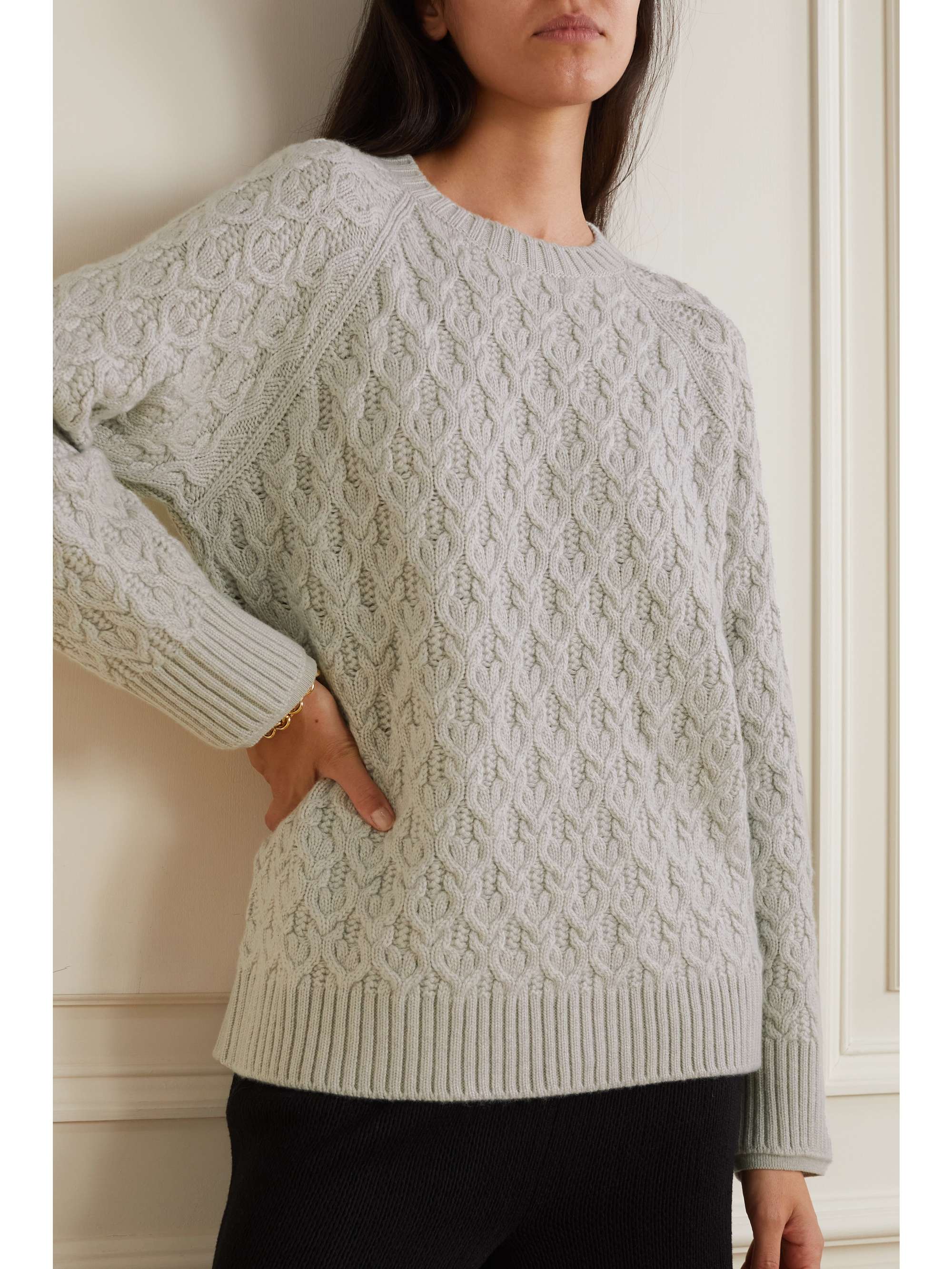 LORO PIANA Cable-knit cashmere sweater